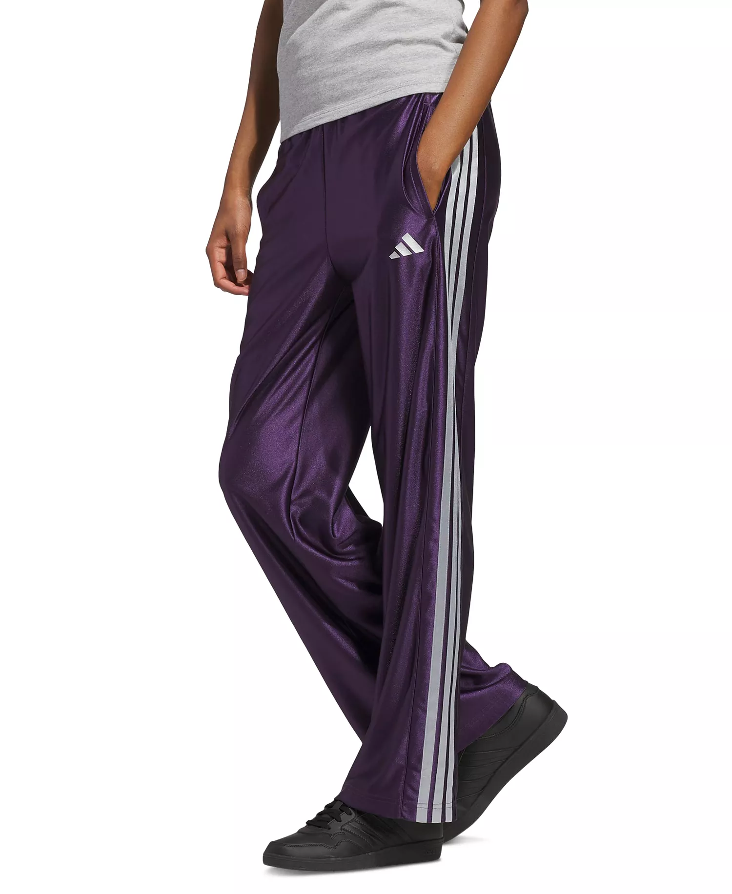 Women's Shine Full Length Sportswear Pants - Aurora Plum - L