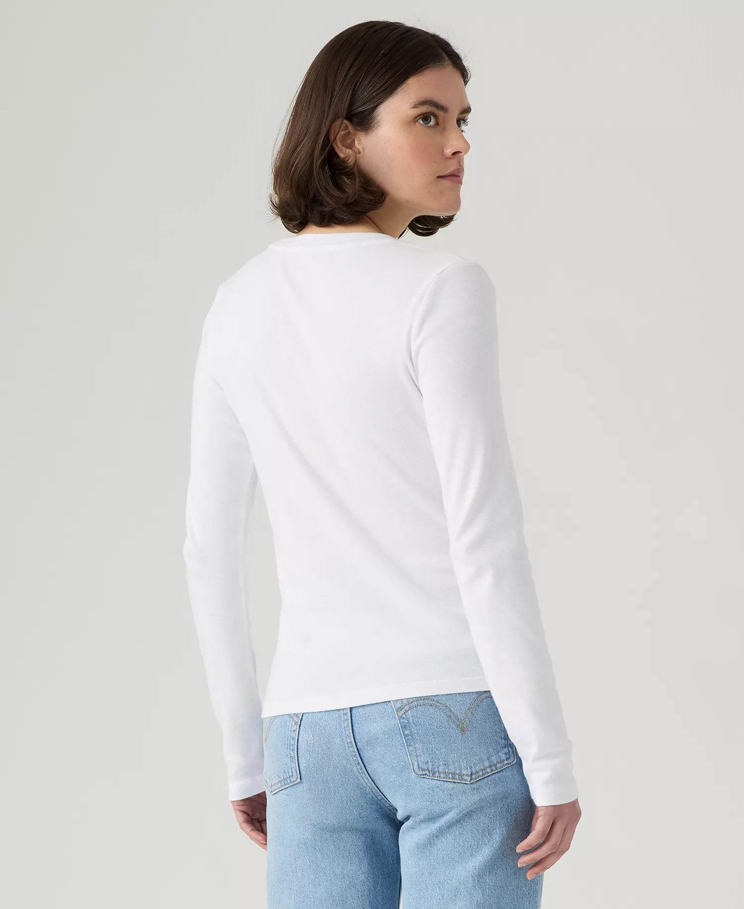 Women's Graphic Essential Long Sleeve T-Shirt - White - L