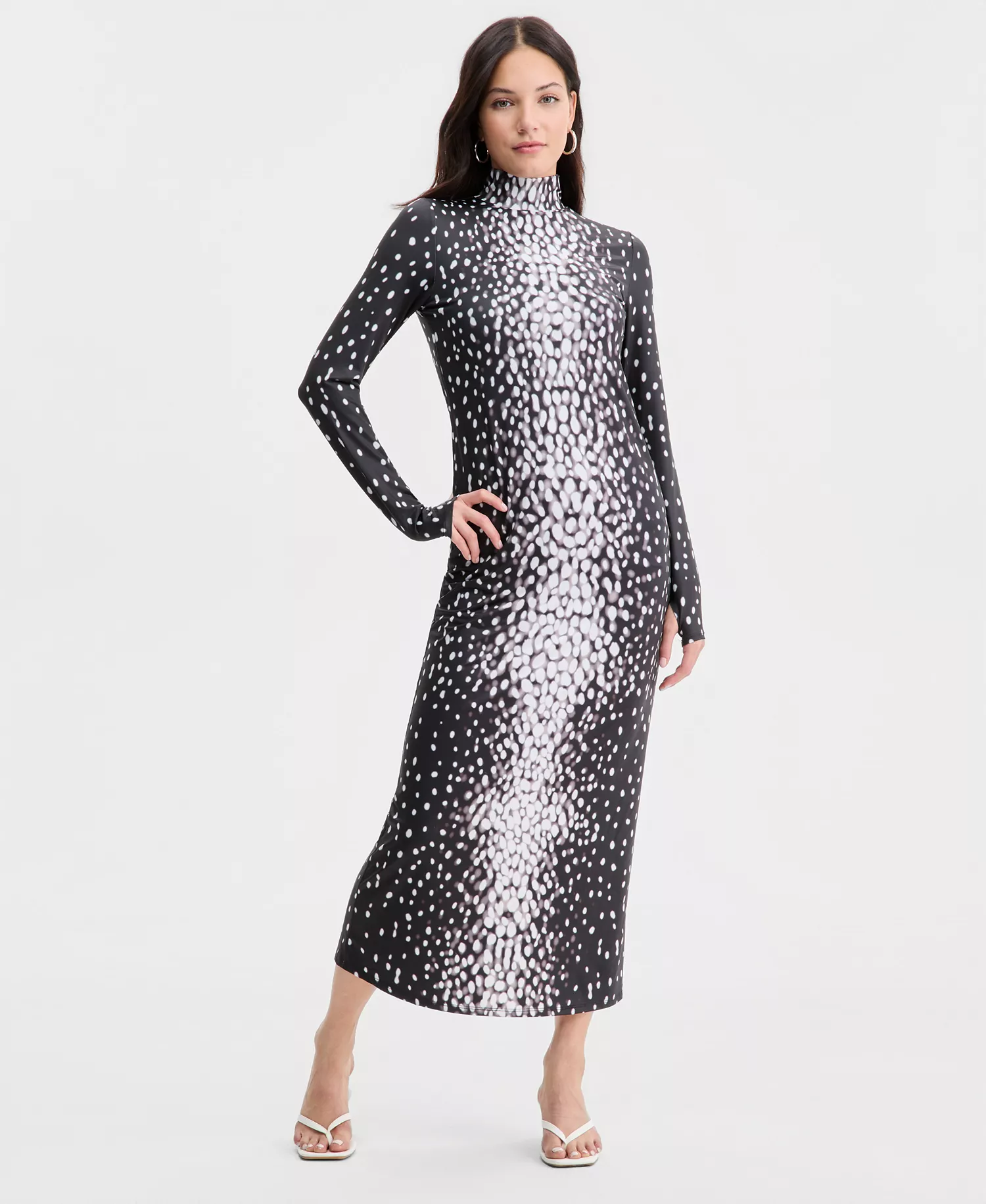 Women's Fawn-Print Maxi Dress, Macy's Exclusive - Fawn - L