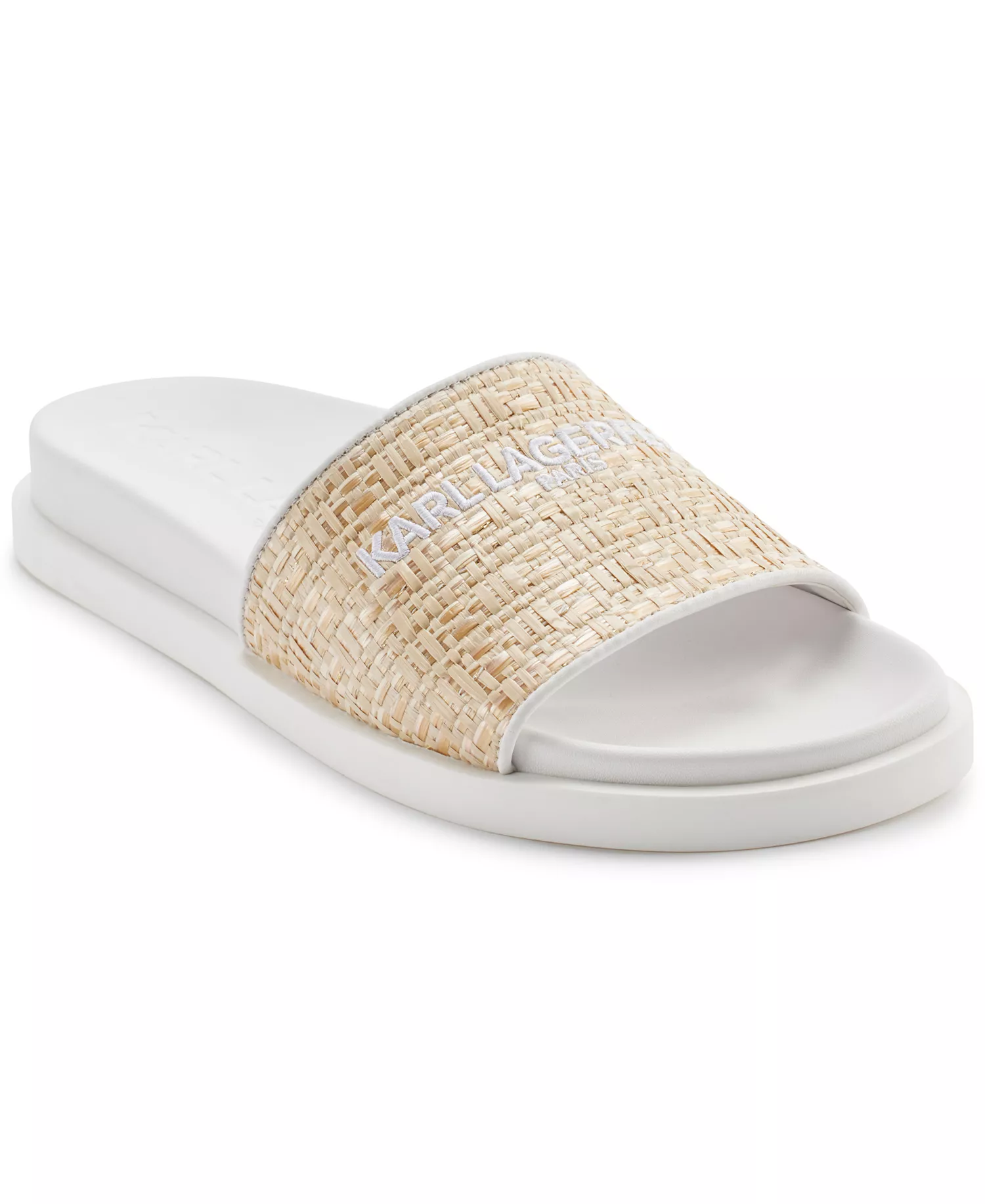 Women's Hazlet Slide Flat Sandals - Natural, Bright White - 11M