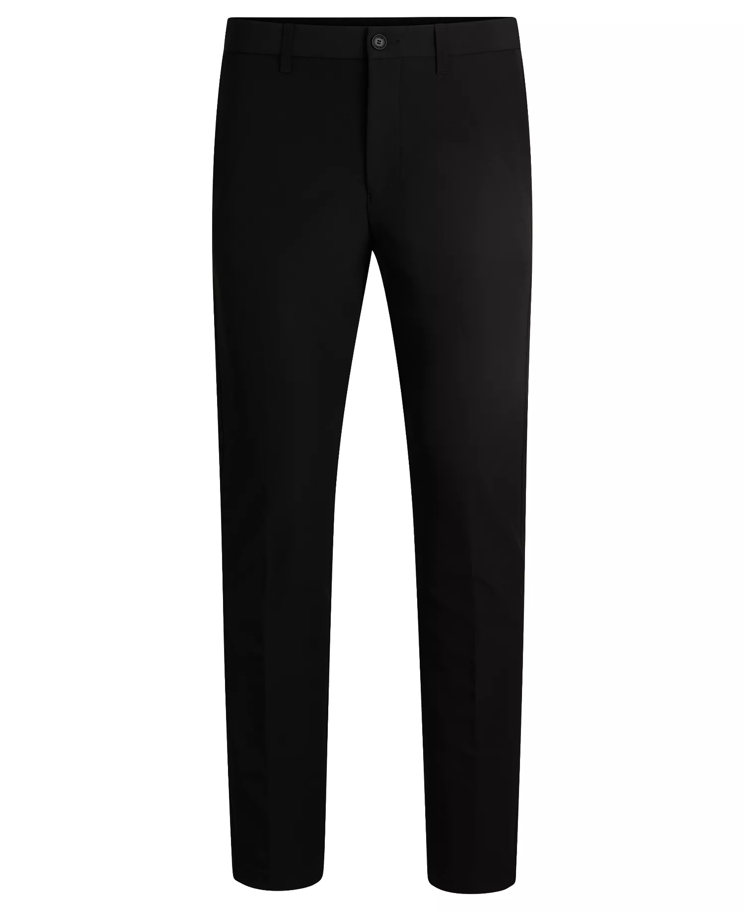 Men's Water-Repellent Slim-Fit Trousers - Black - 30R