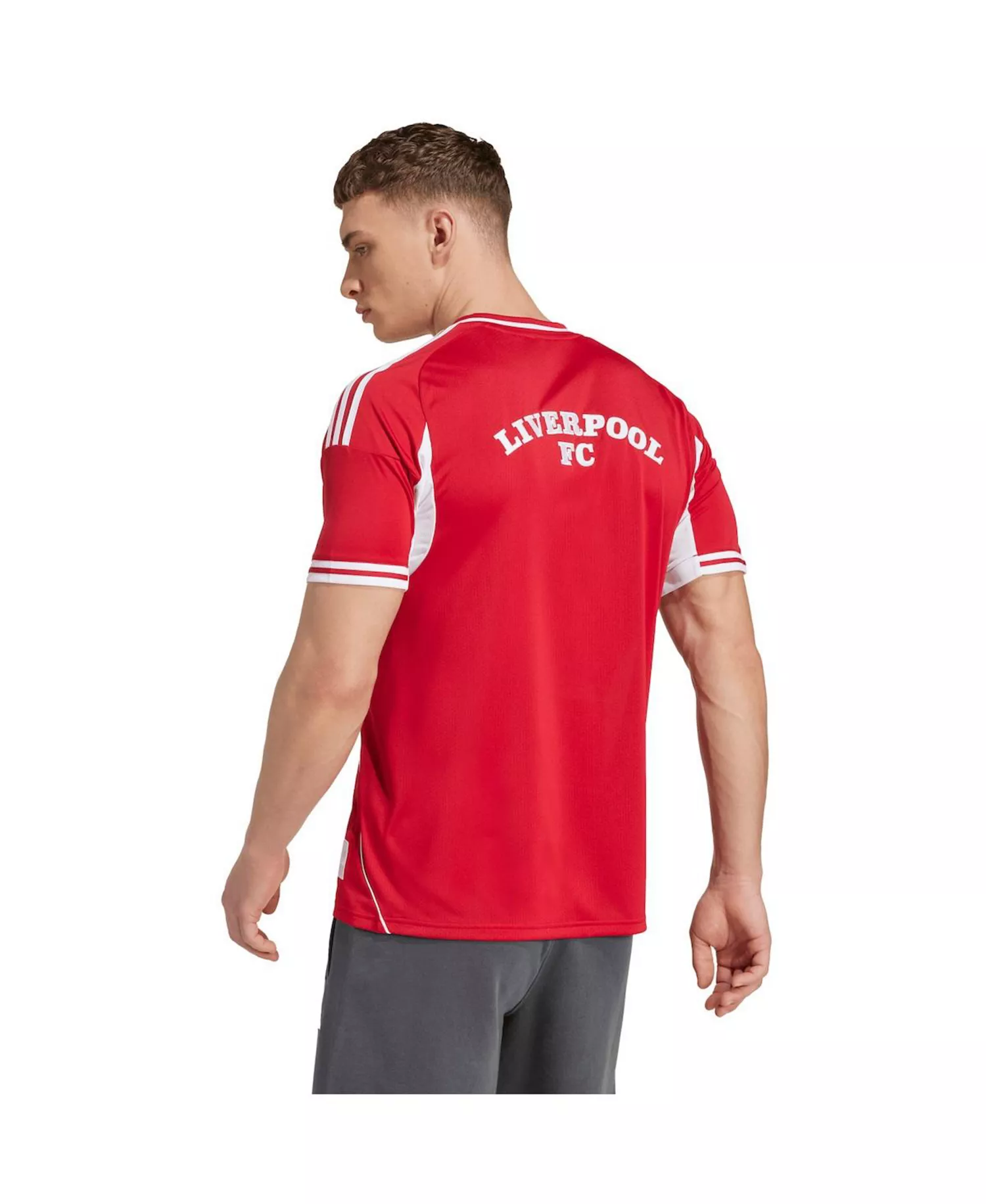 Men's Red Liverpool Full-Button Baseball Jersey - Red - L