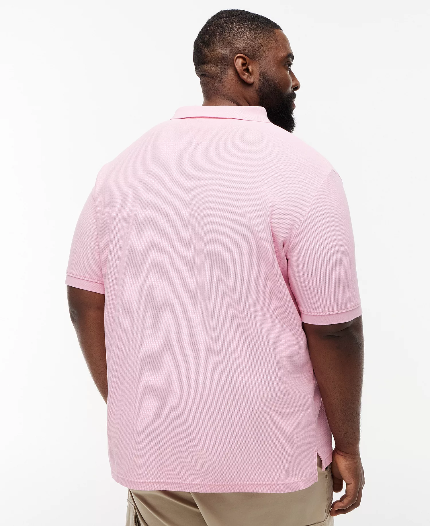 Men's Regular Fit Script Polo Shirt - Classic Pink - 2XLT