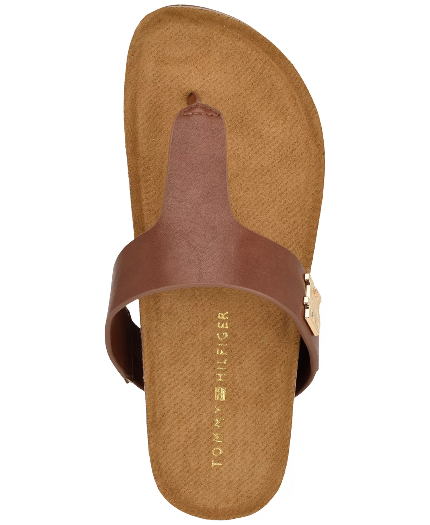 Women's ToBeach T-Strap Flat Footbed Sandals - Brown - 6.5M