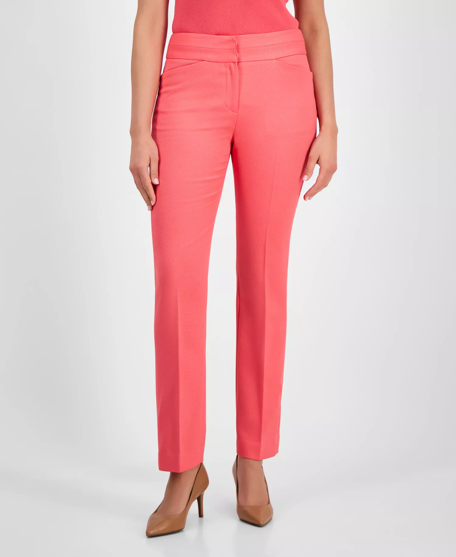 Women's Mid-Rise Flare-Leg Pants, Regular & Petite - Sunset - 2P