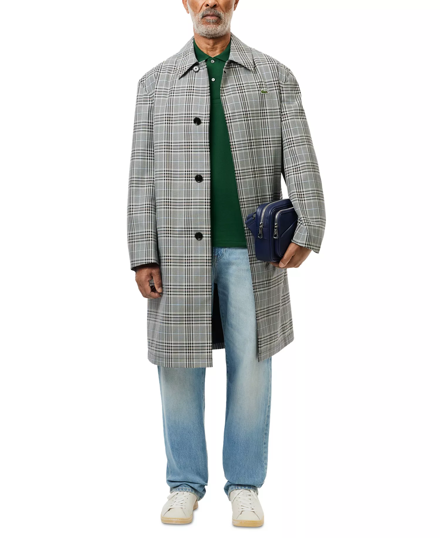 Men's Long Sleeve Pique Polo  - 132 - Green - 2XL