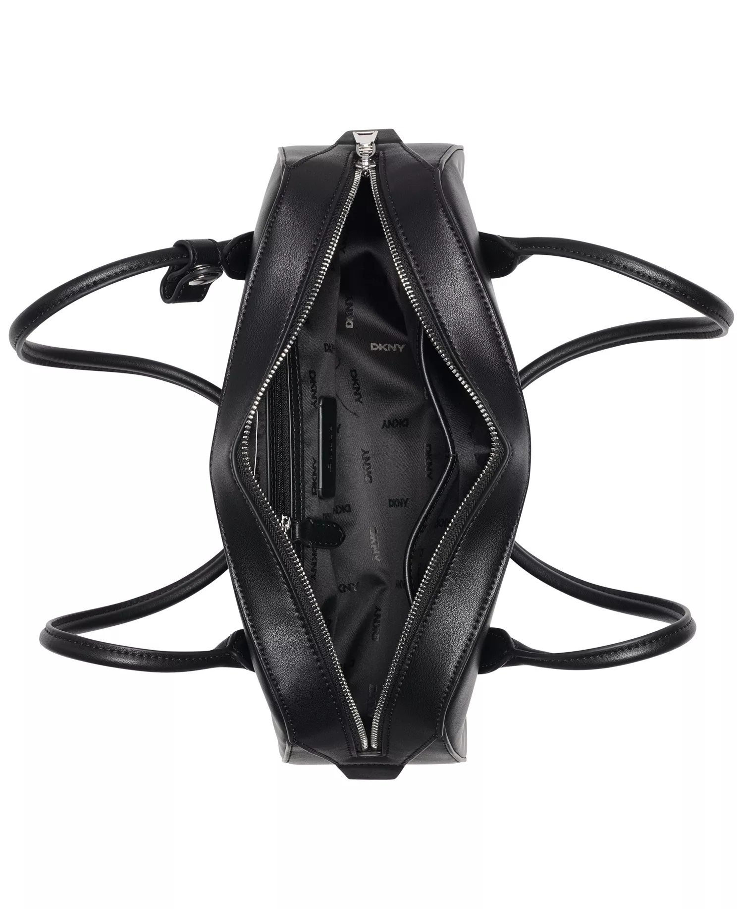 Tiana East-West Medium Shoulder Bag - Black/Silver - No Size