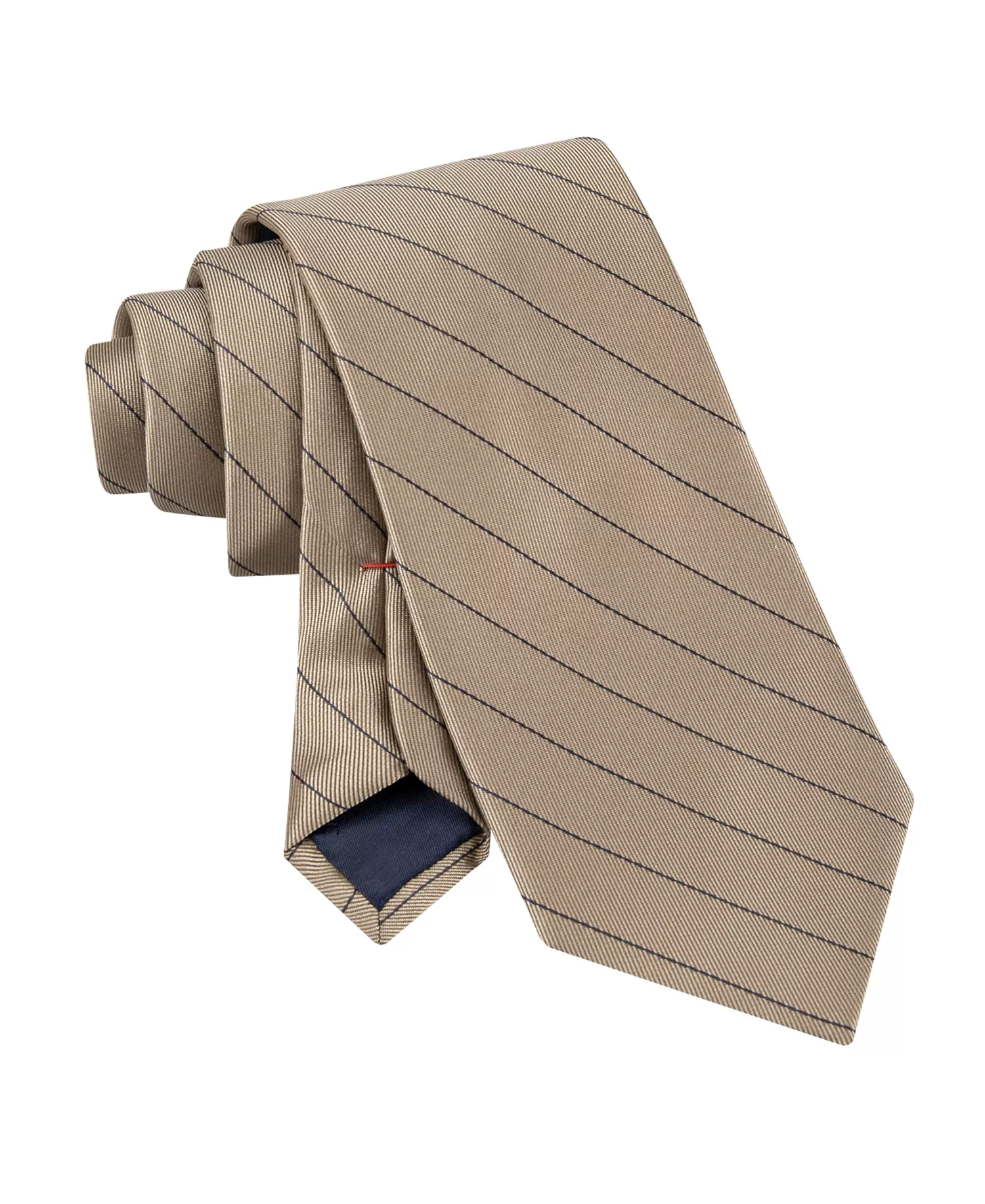 Men's Hallie Pin Stripe Tie - Taupe - ONE SIZE