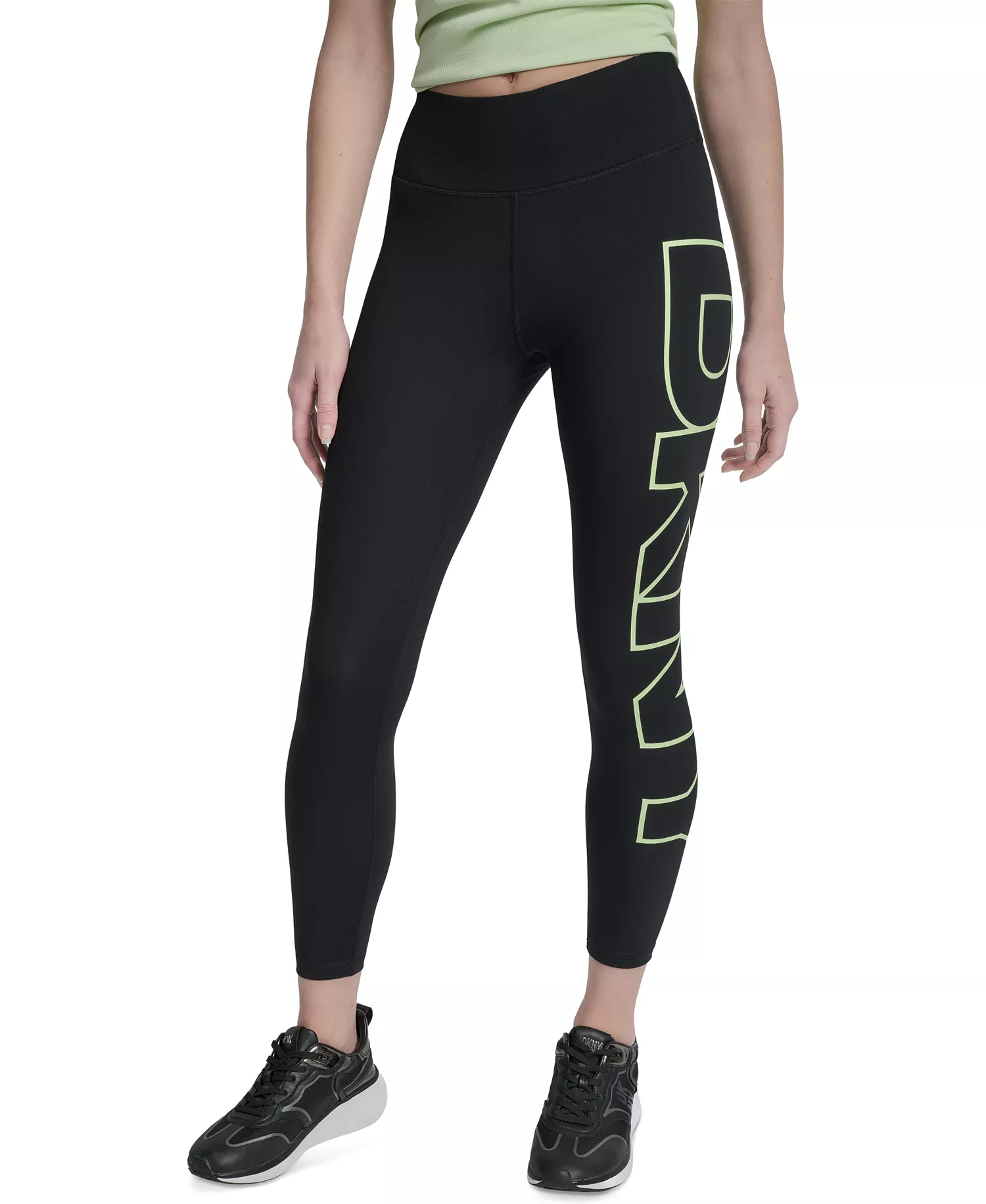 Women's Logo Balance Compression High-Waist 7/8 Tights - Iced Pear - XS