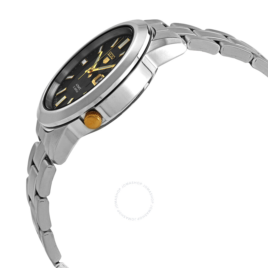 Seiko 5 Automatic Black Dial Men's Watch