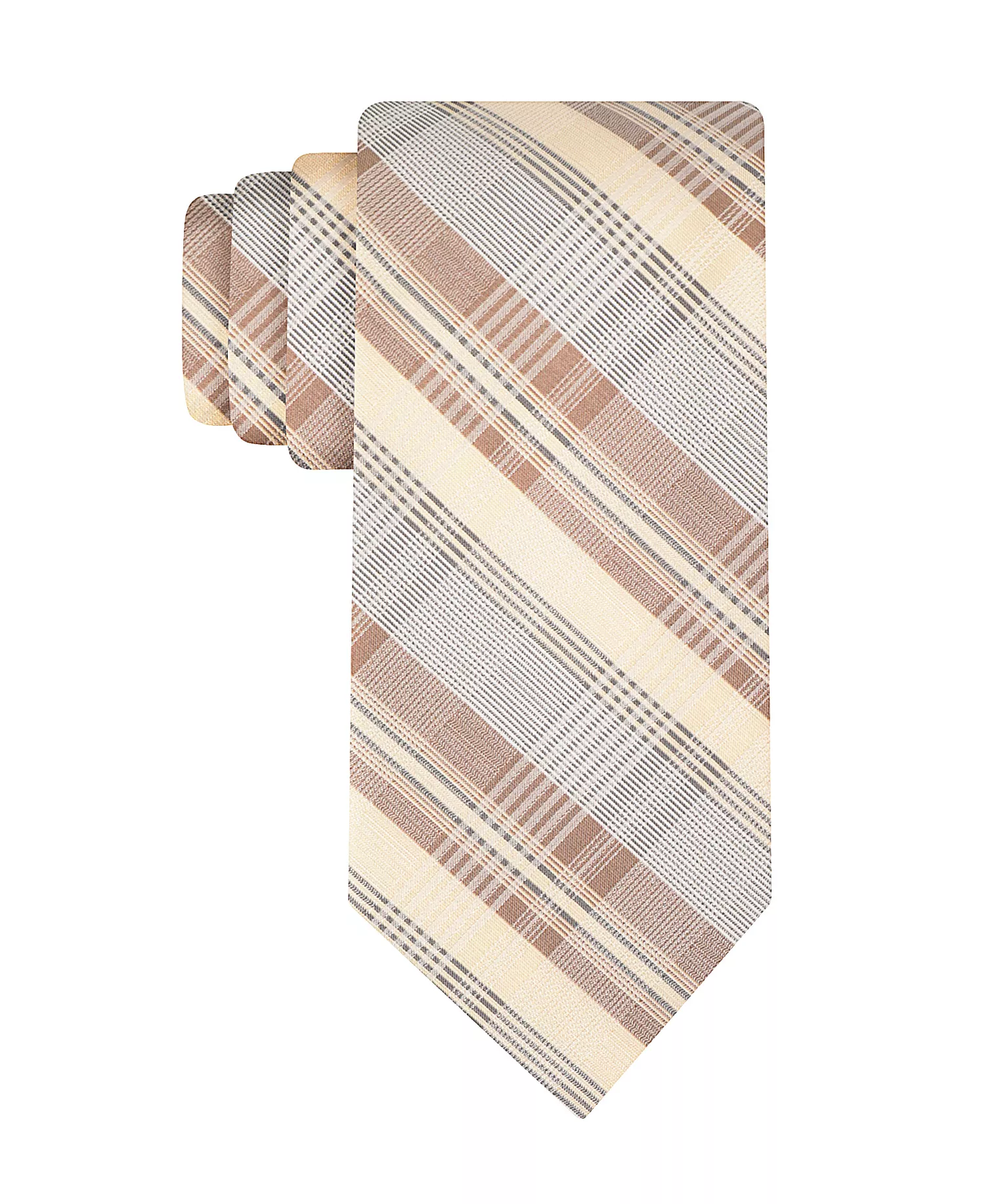 Men's Gibson Plaid Tie - Beige - ONE SIZE
