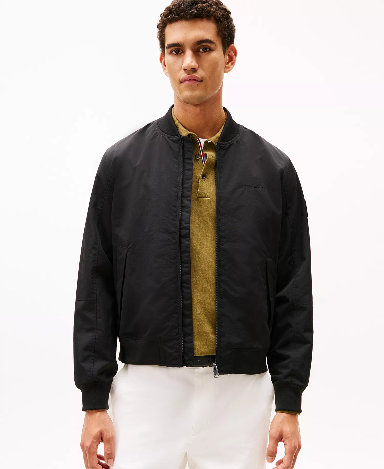 Men's Regatta Bomber Regular Fit Jacket - Black - L