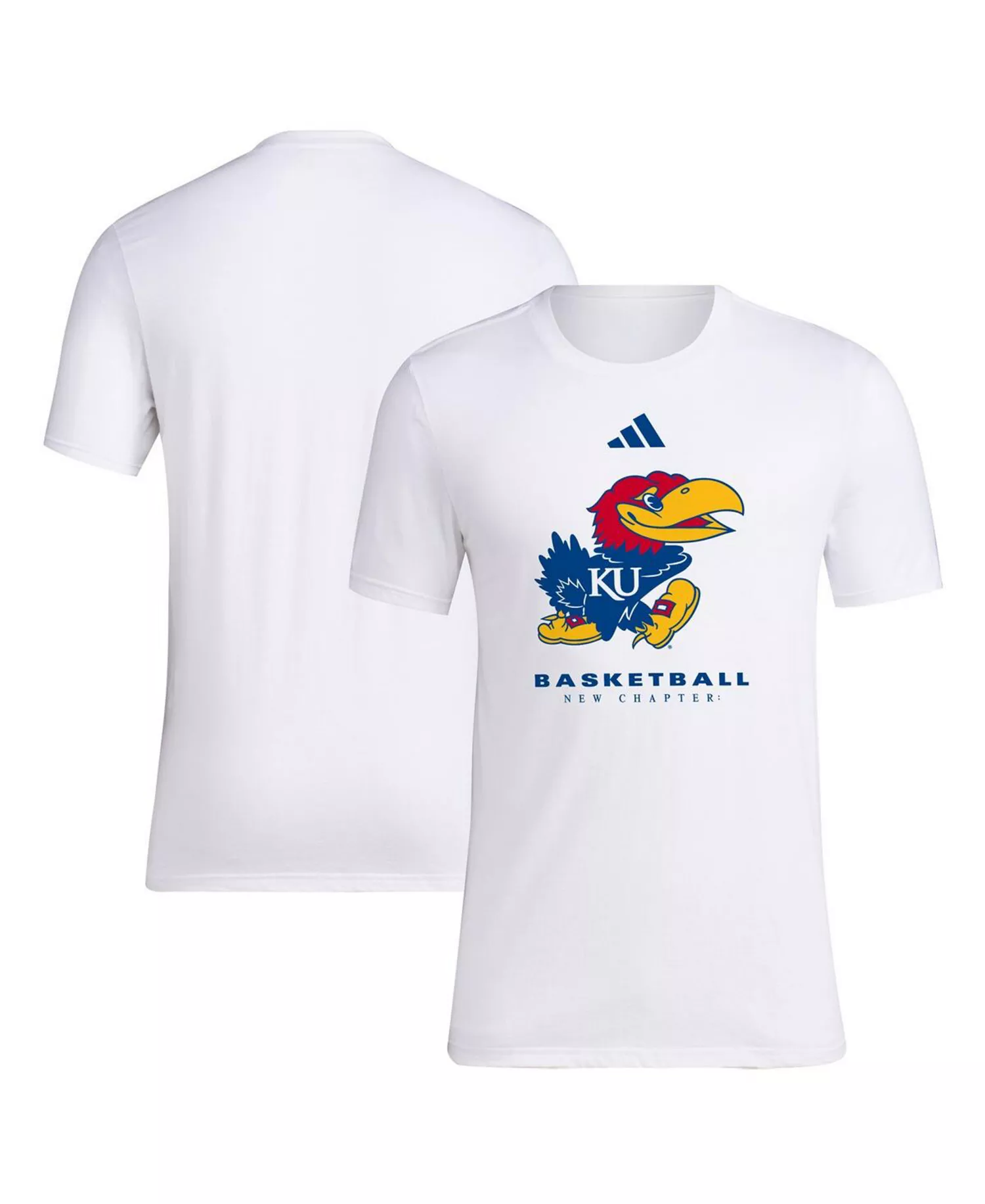 Men's White Kansas Jayhawks On Court Fresh T-shirt - White - 2XL