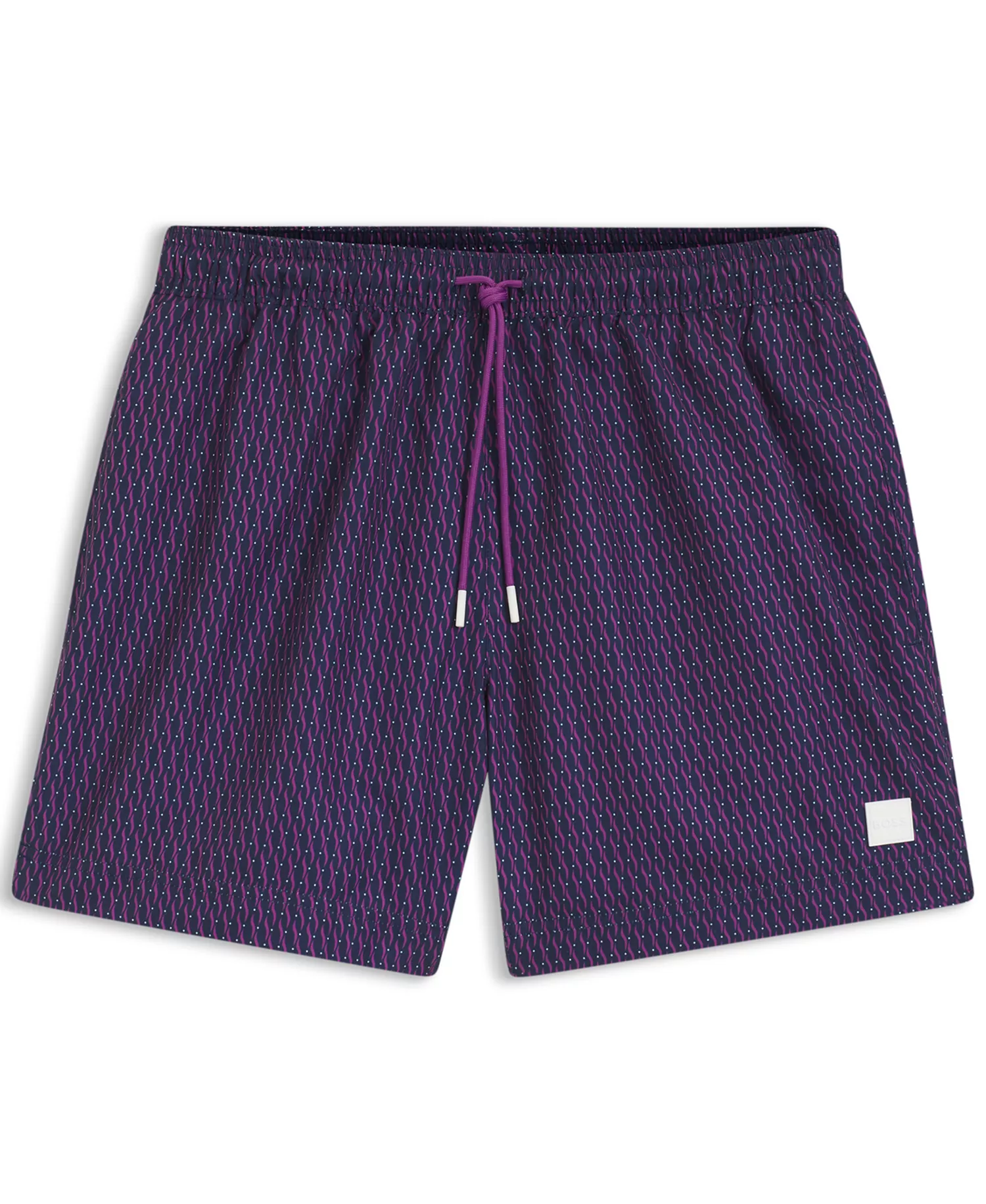 Men's Squiggle Print Swim Trunks - Navy/Purple - 2XL