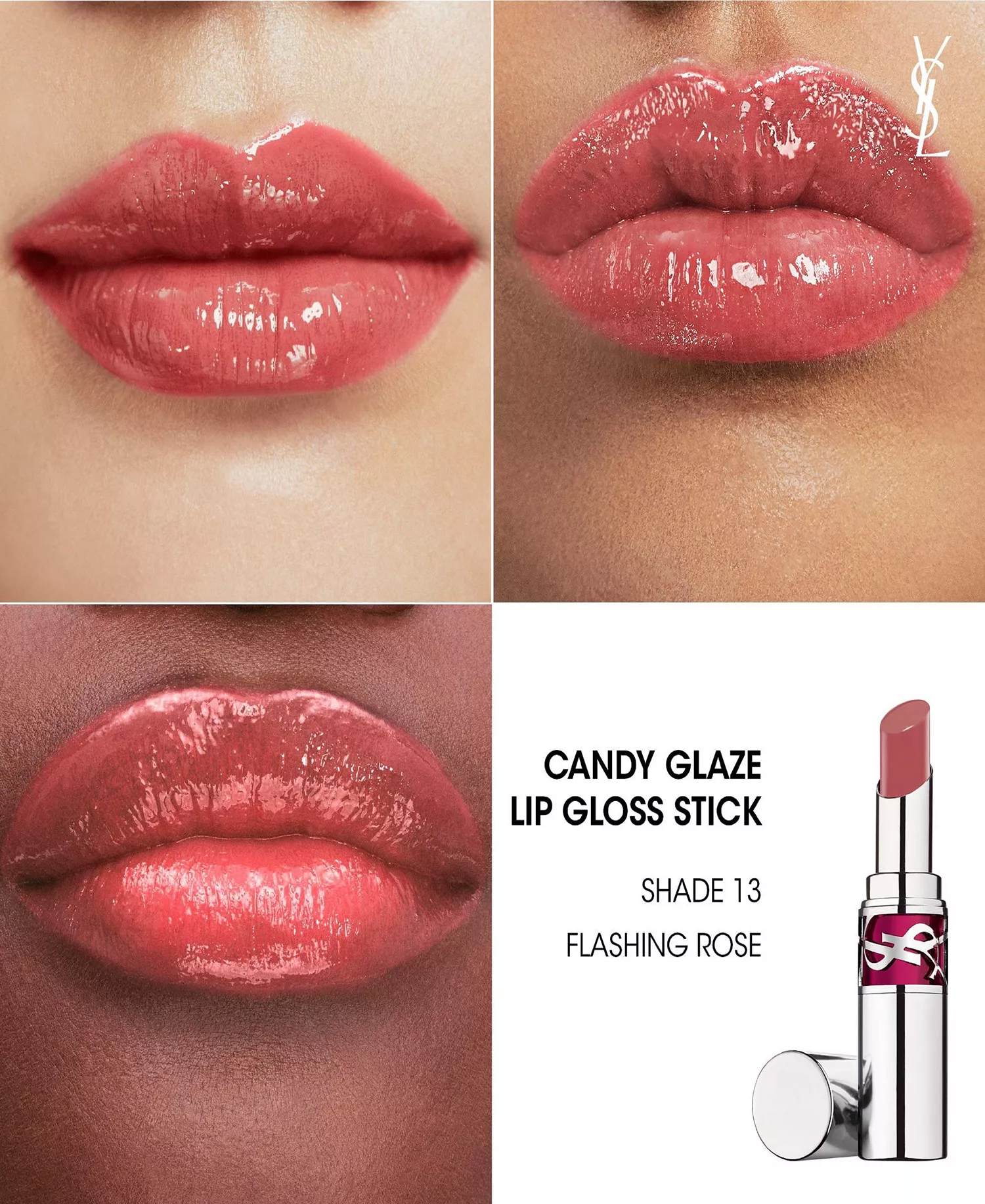 Candy Glaze Lip Gloss Stick - 13 Flashing Rose - No Size
