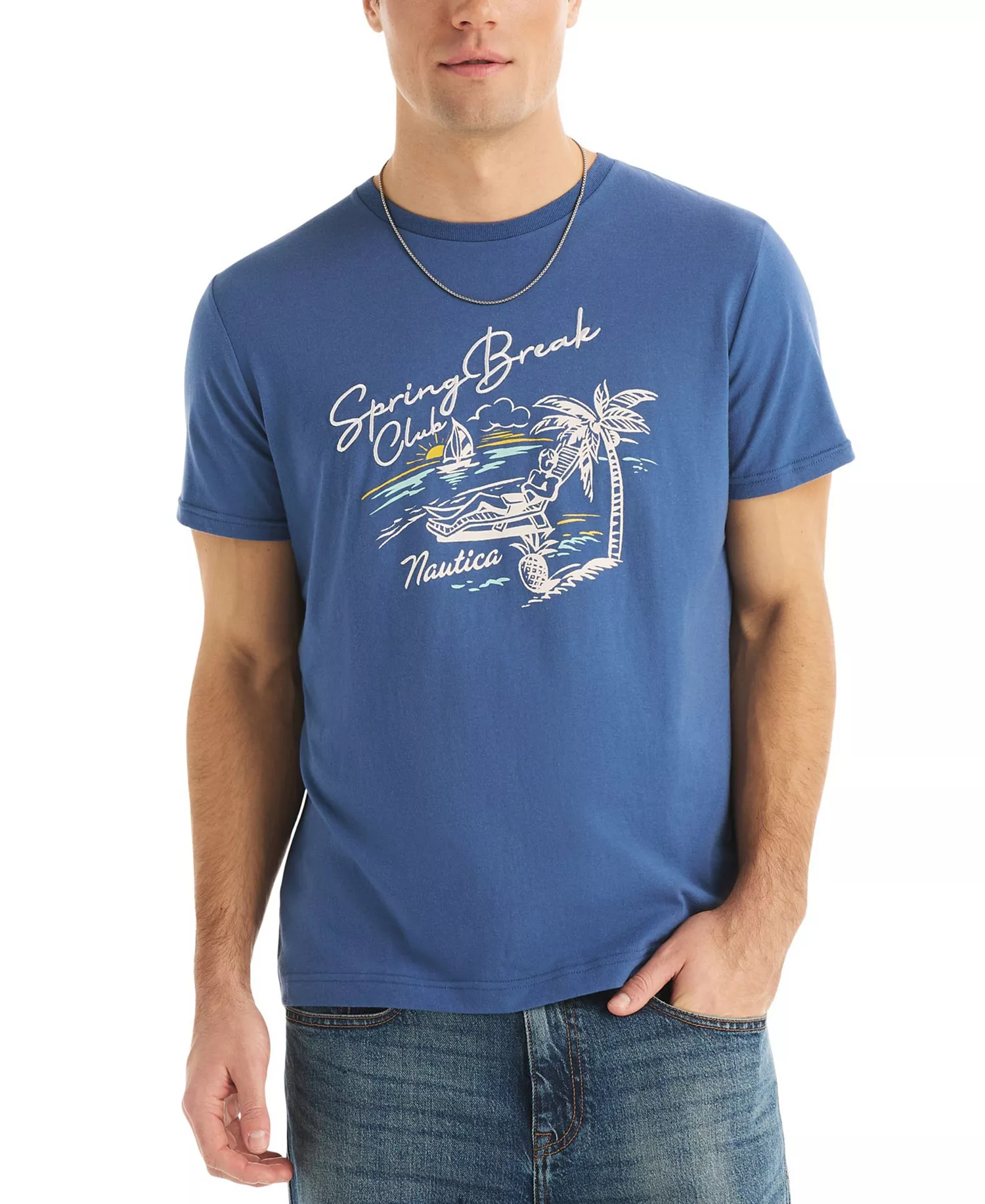 Men's Spring Break T-Shirt - Union Blue - L