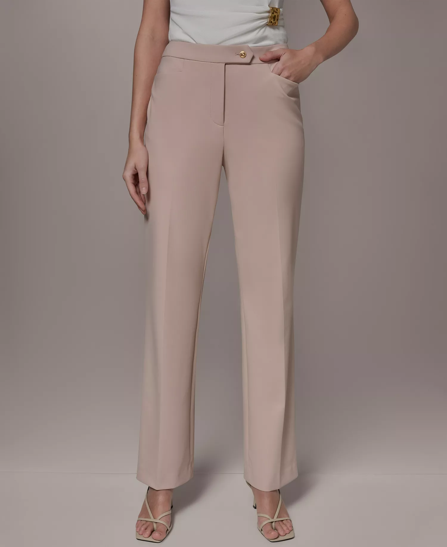 Women's Straight Leg Pants - Snow Petal - 0