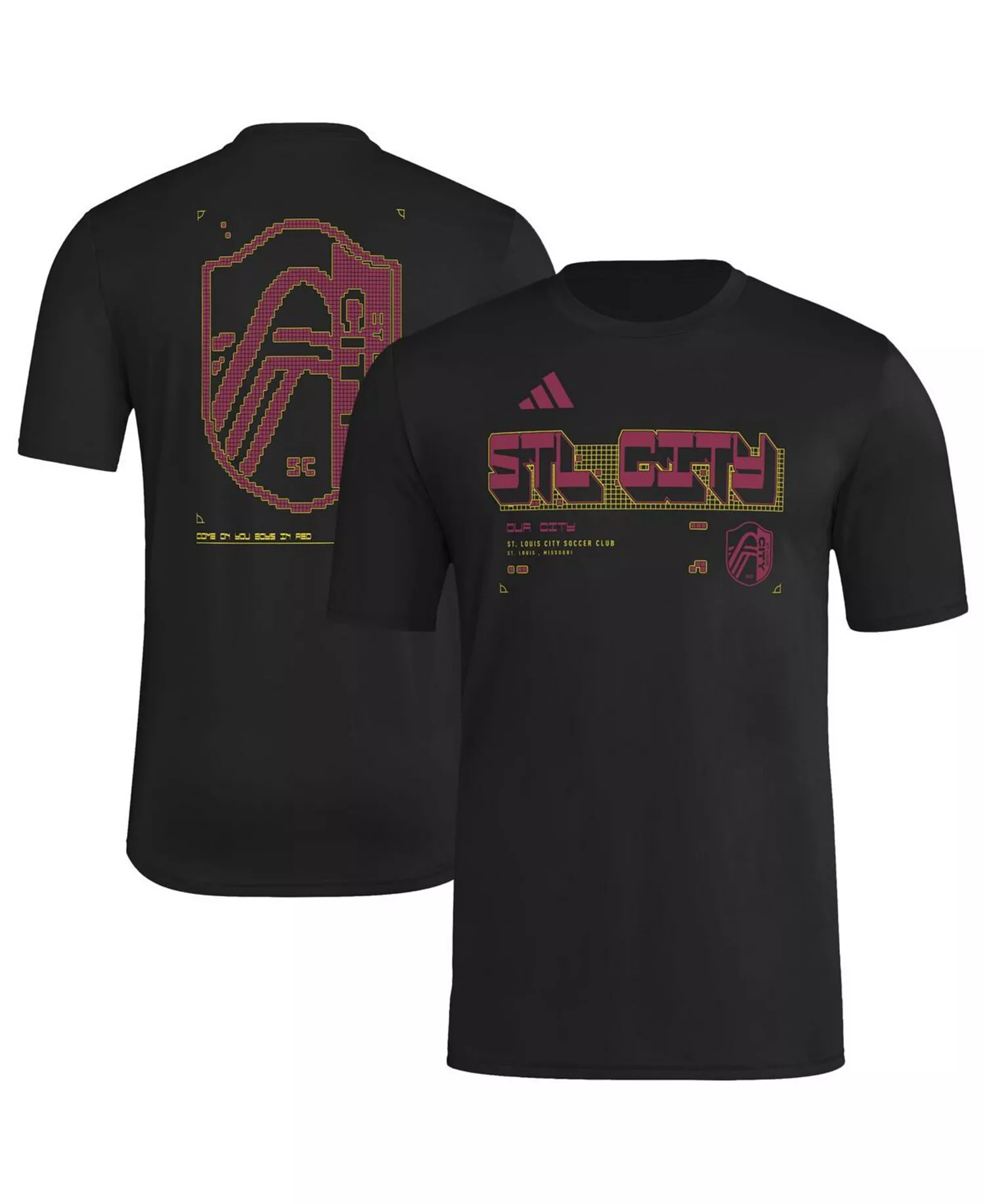 Men's Black St. Louis CITY SC 2026 Anthem AEROREADY Pregame T-Shirt - Black - 2XL