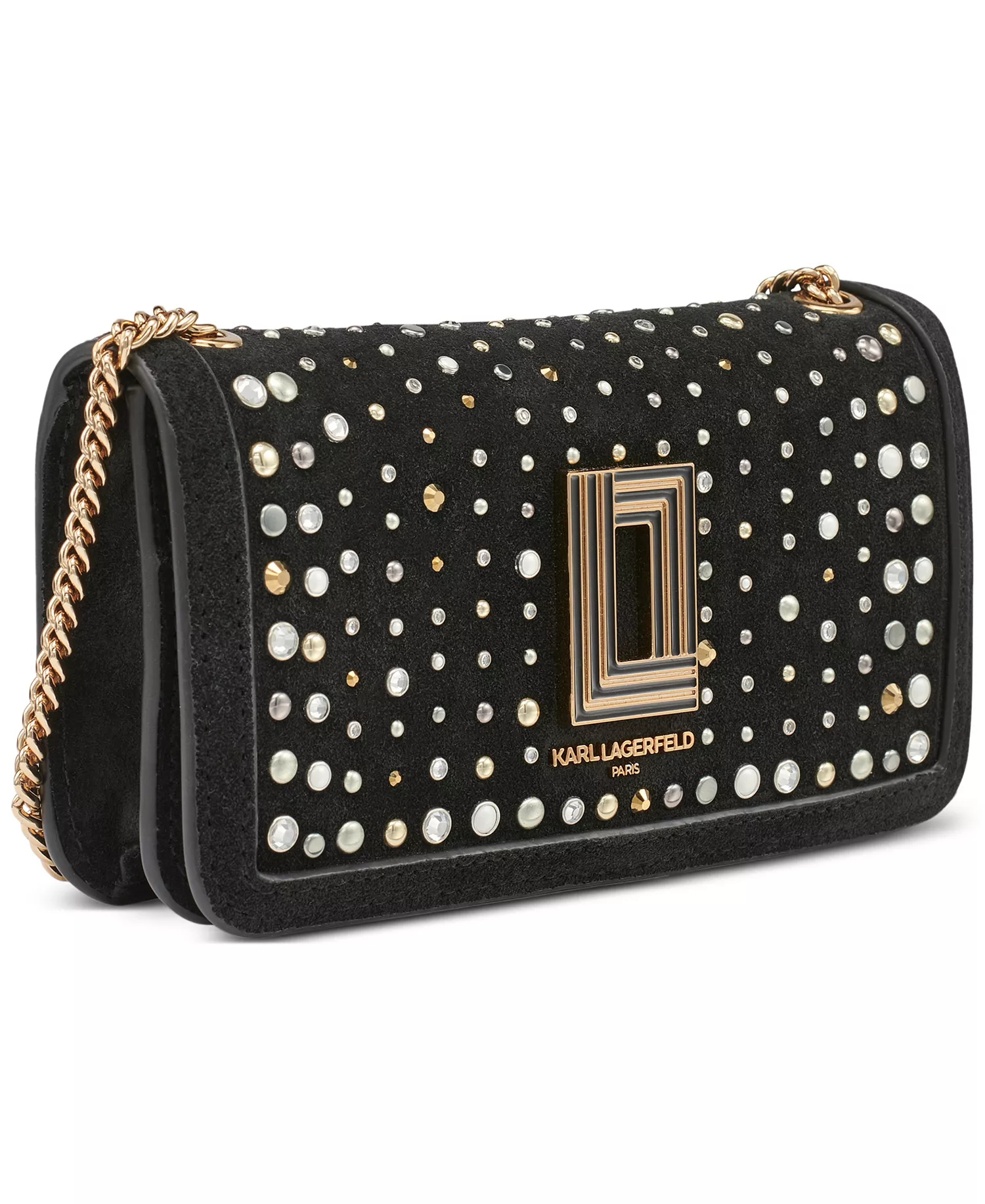 Kosette Mini Suede Shoulder Bag - Black/multi - NO SIZE