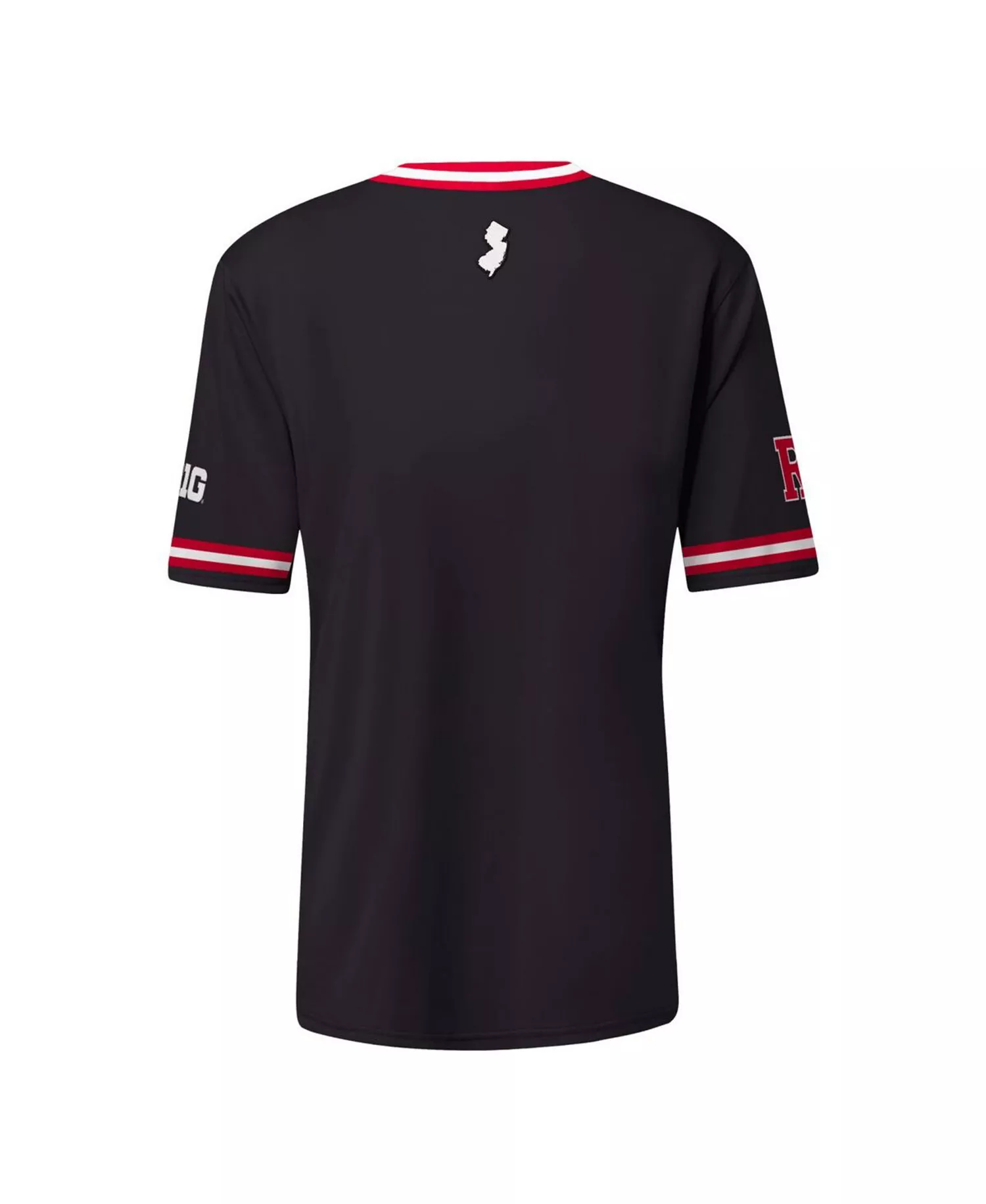 Men's Black Rutgers Scarlet Knights Replica Baseball Jersey - Black - L