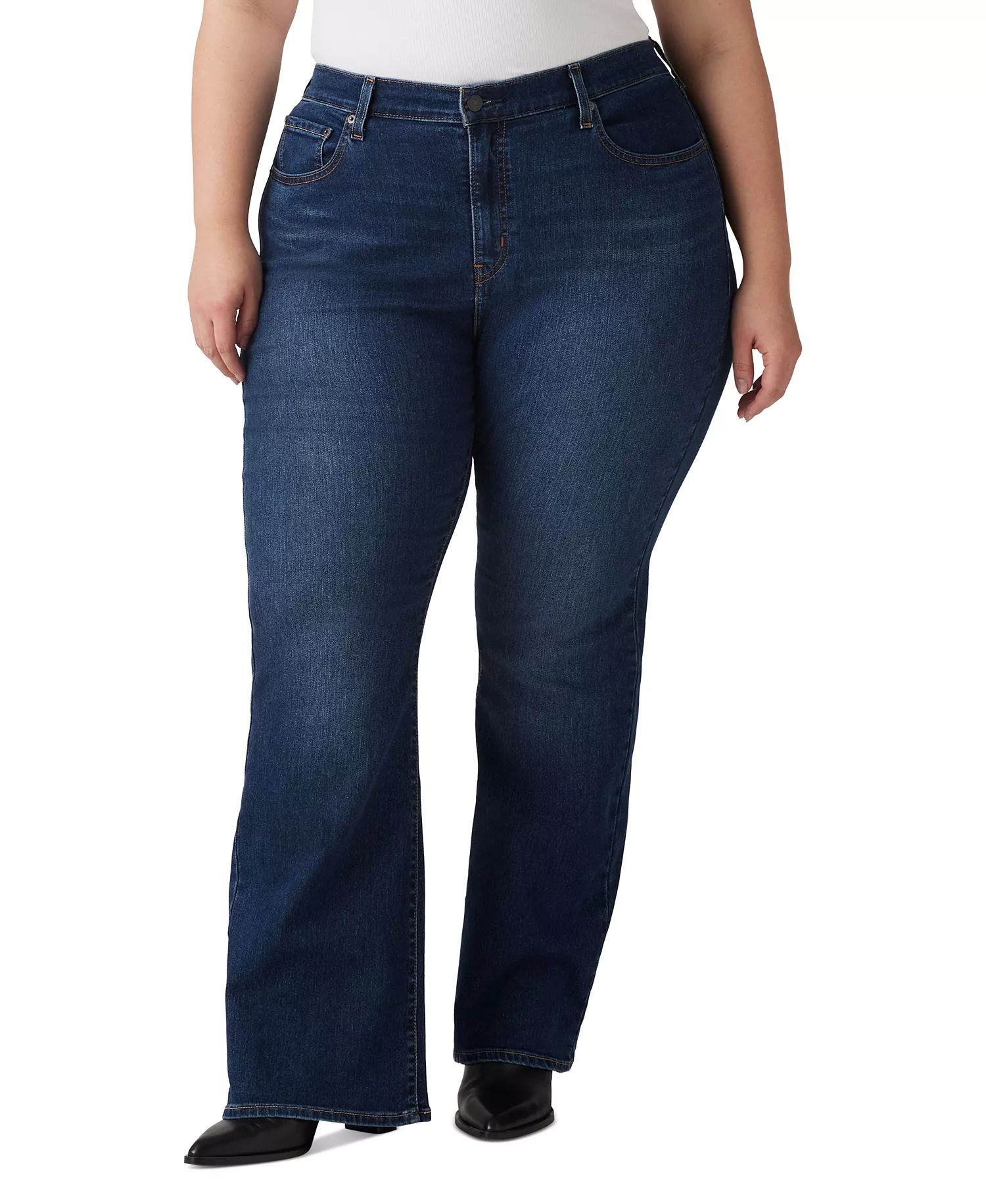 Trendy Plus Size 725 High-Rise Bootcut Jeans - Eternal Indigo Dark Tint - 14W