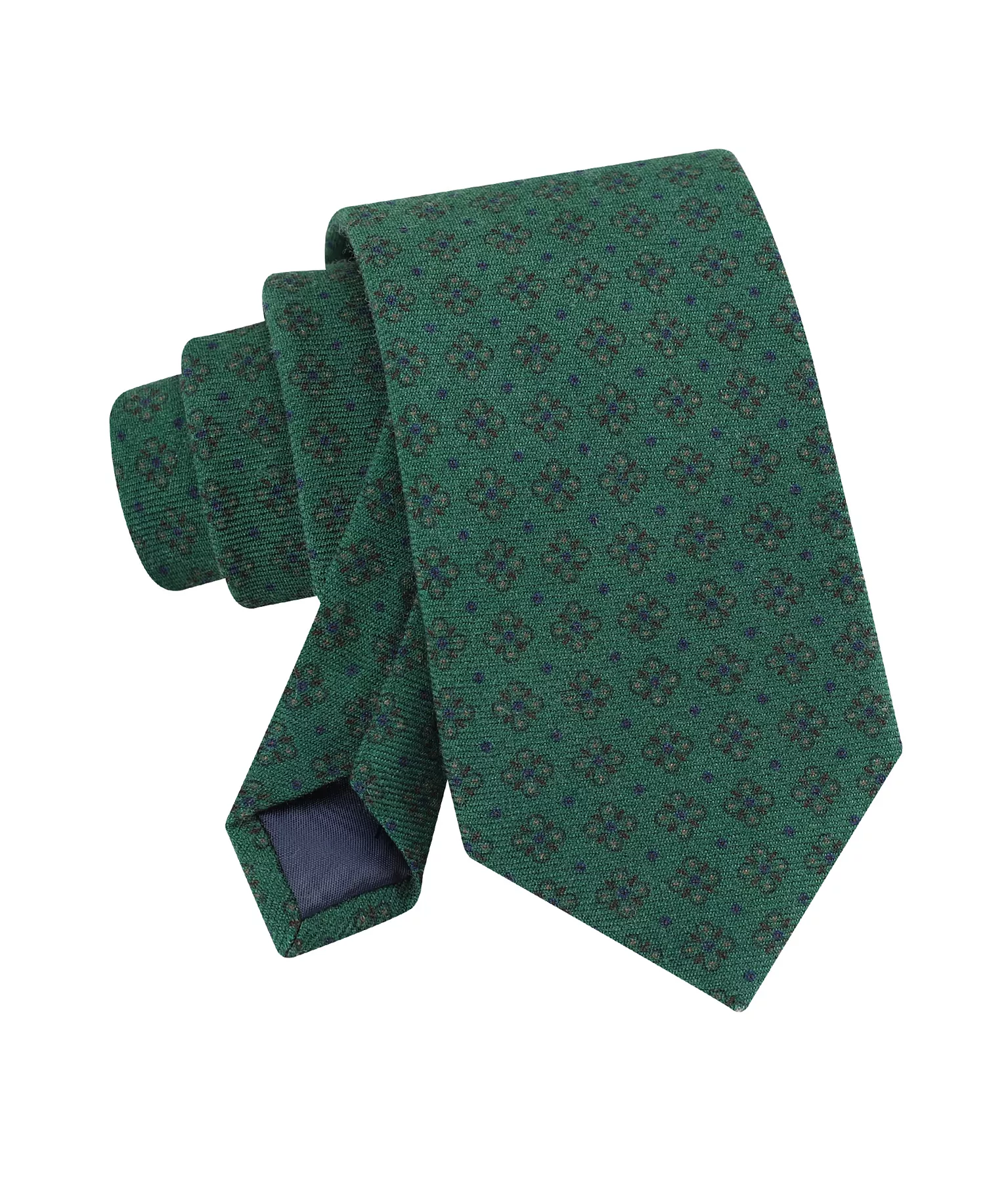 Men's Hayden Neat Print Tie - Hunter Green - ONE SIZE