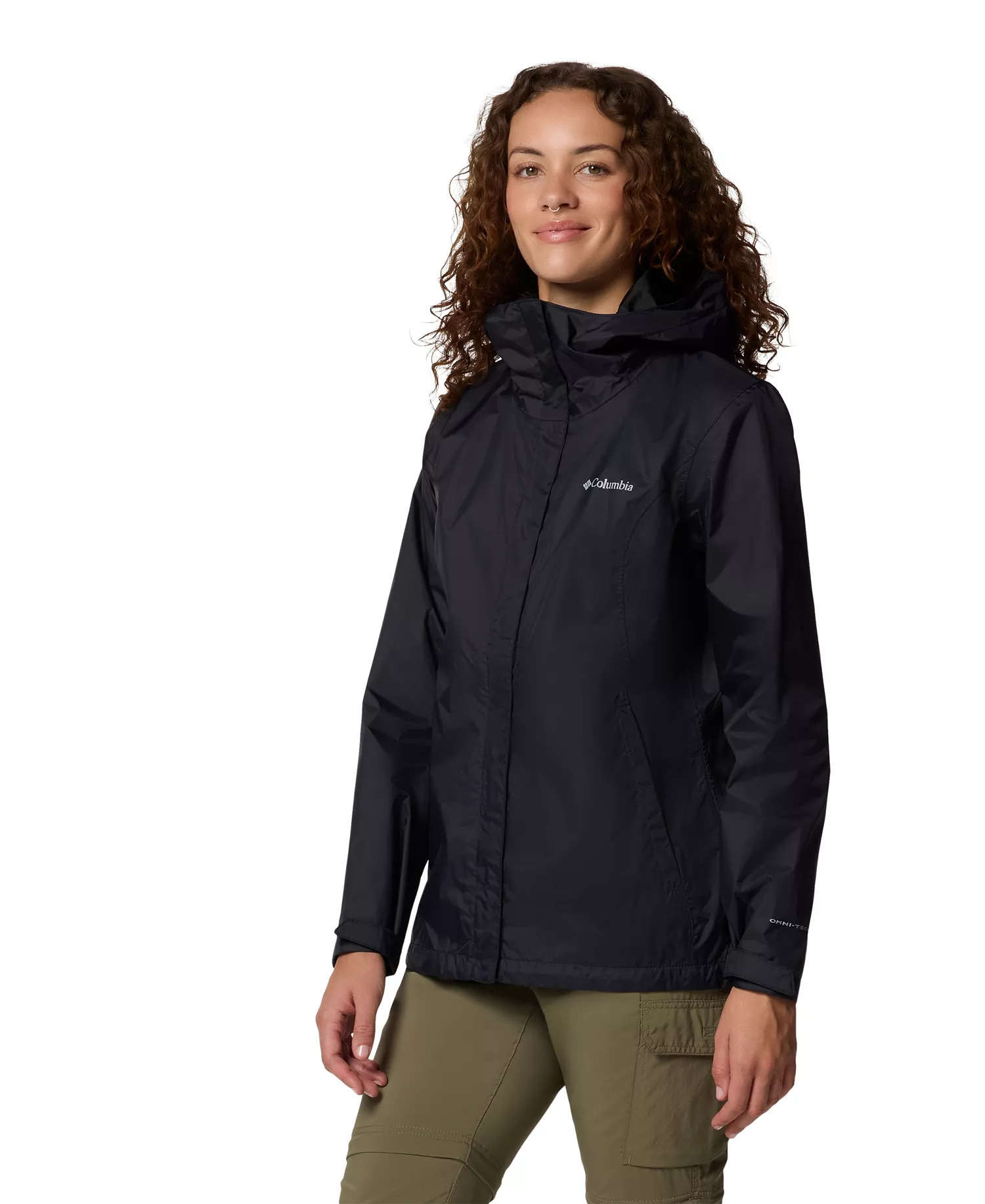 Women's Omni-Tech™ Arcadia II Rain Jacket - Black - L