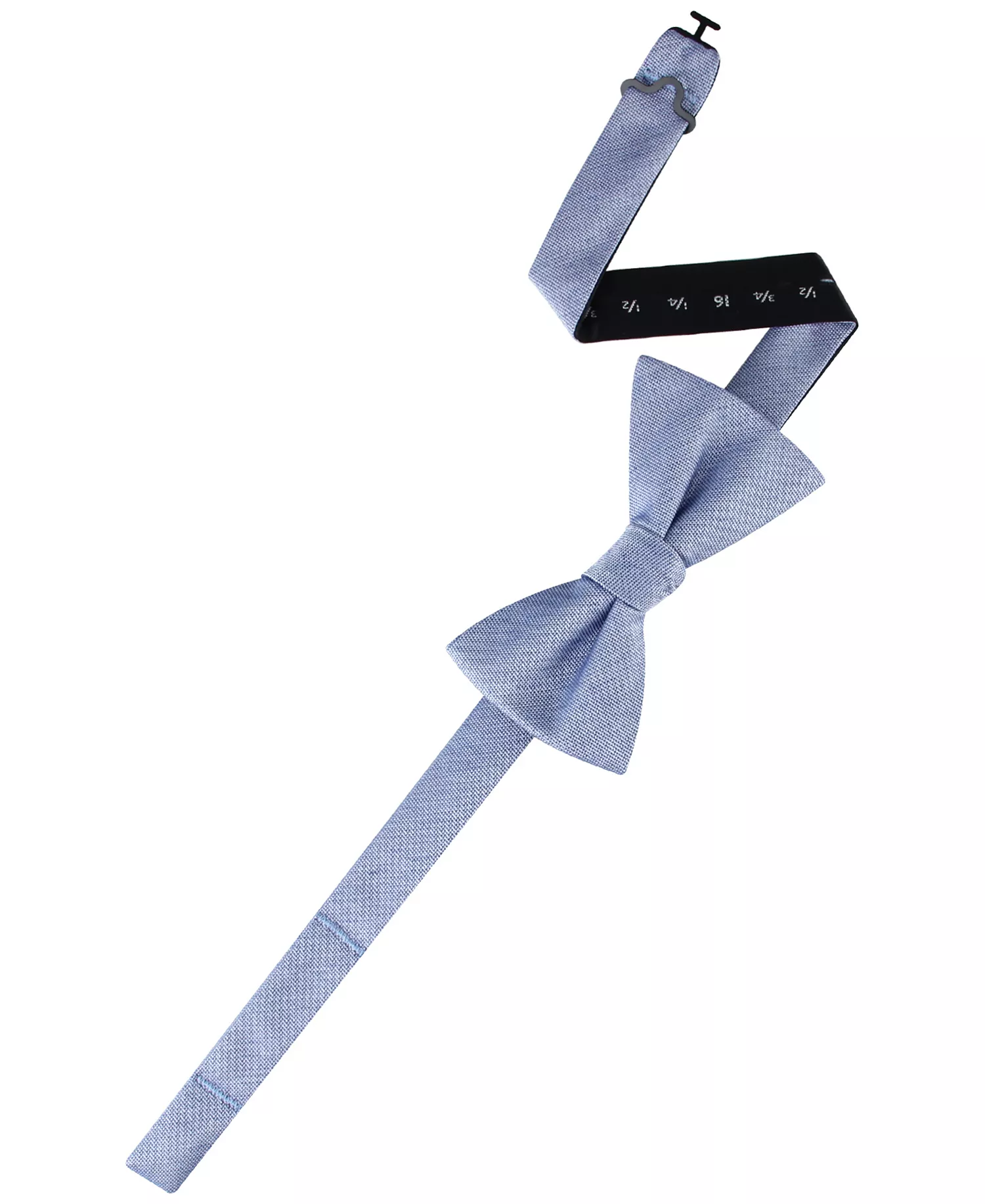 Men's Denim Paisley Bow Tie and Pocket Square, 2-Piece Set - Denim Blue - ONE SIZE