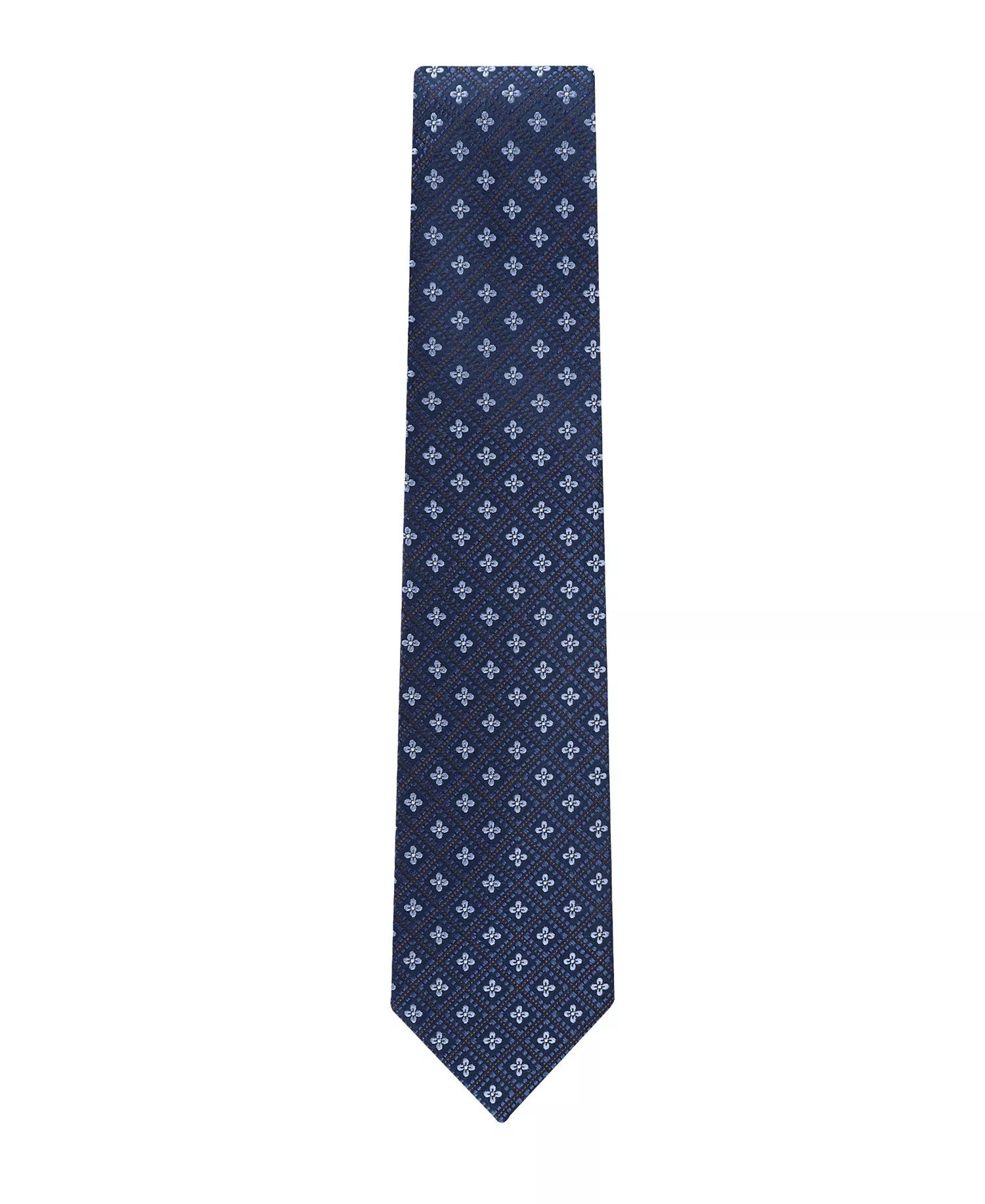 Men's Hope Floral Medallion Tie - Navy White - ONE SIZE