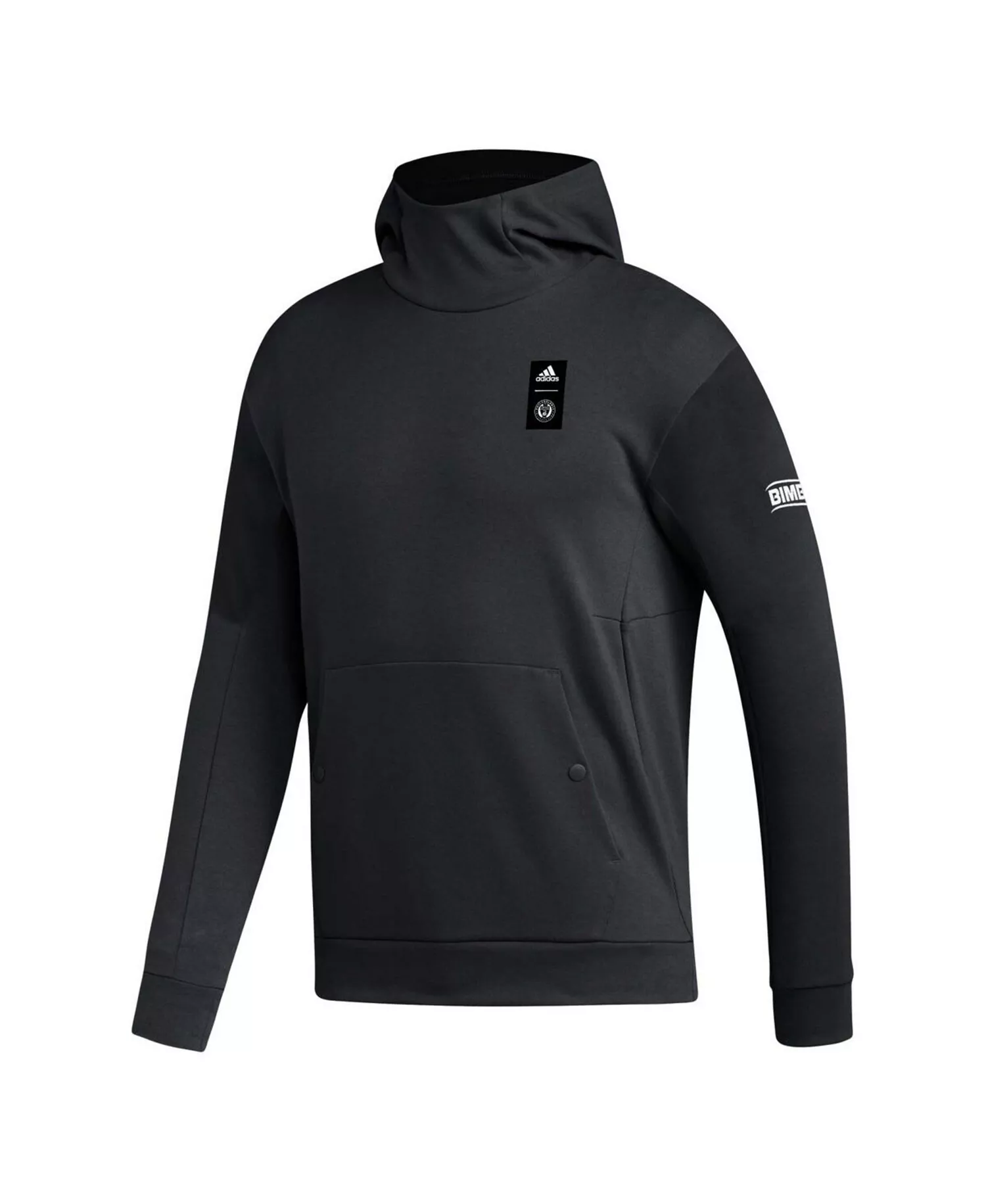 Men's Black Philadelphia Union 2023 Player Travel Pullover Hoodie - Black - S