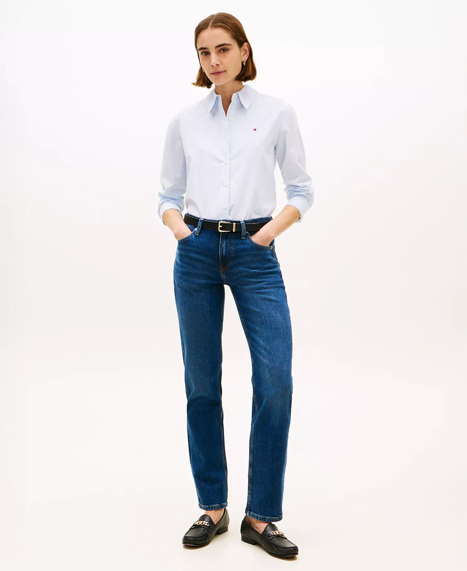 Women's Classic Straight Jeans - Nos Dark Blue - 10