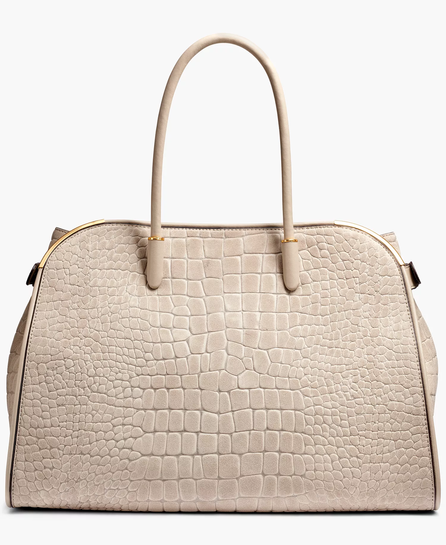 Satin Croco Extra Large Tote Bag - Moth - ONE SIZE