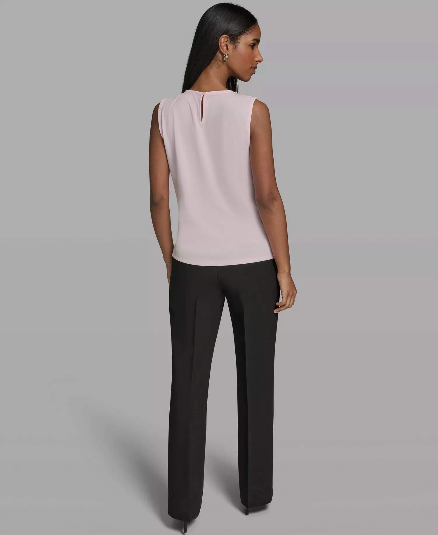 Women's Crewneck Knit Top - Ballet Slipper - L