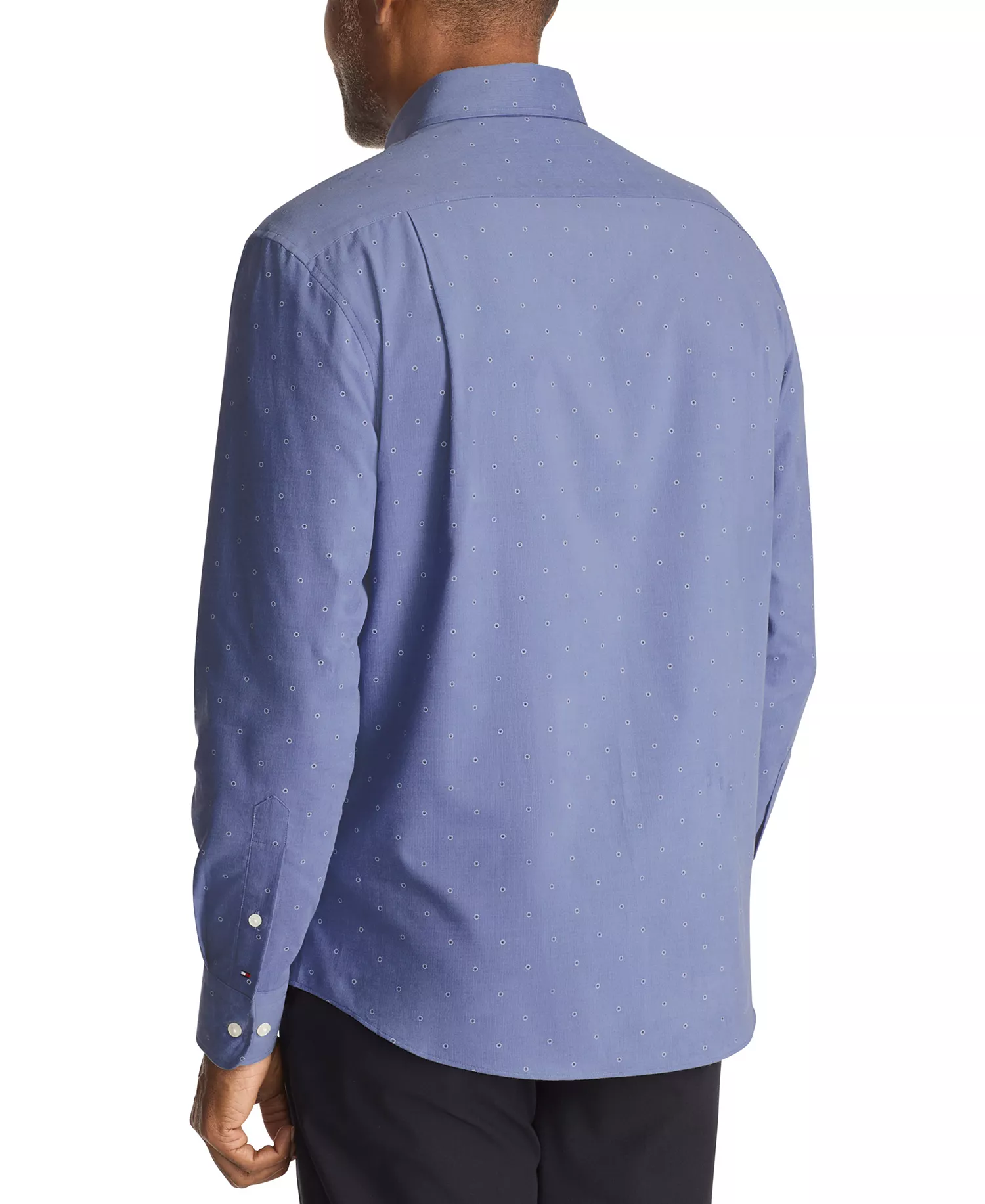 Men's Regular Fit Corduroy Dress Shirt - Black - 14.5 32/33