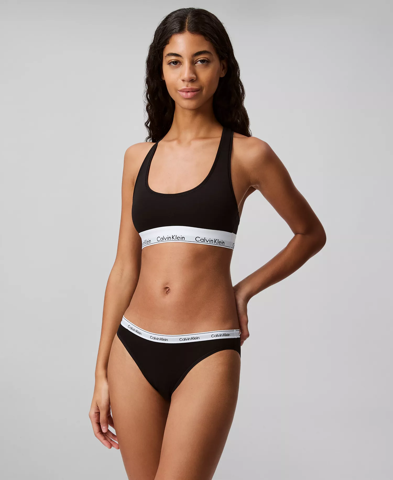 Calvin Klein Women's Modern Cotton Bralette F3785 - Black - L