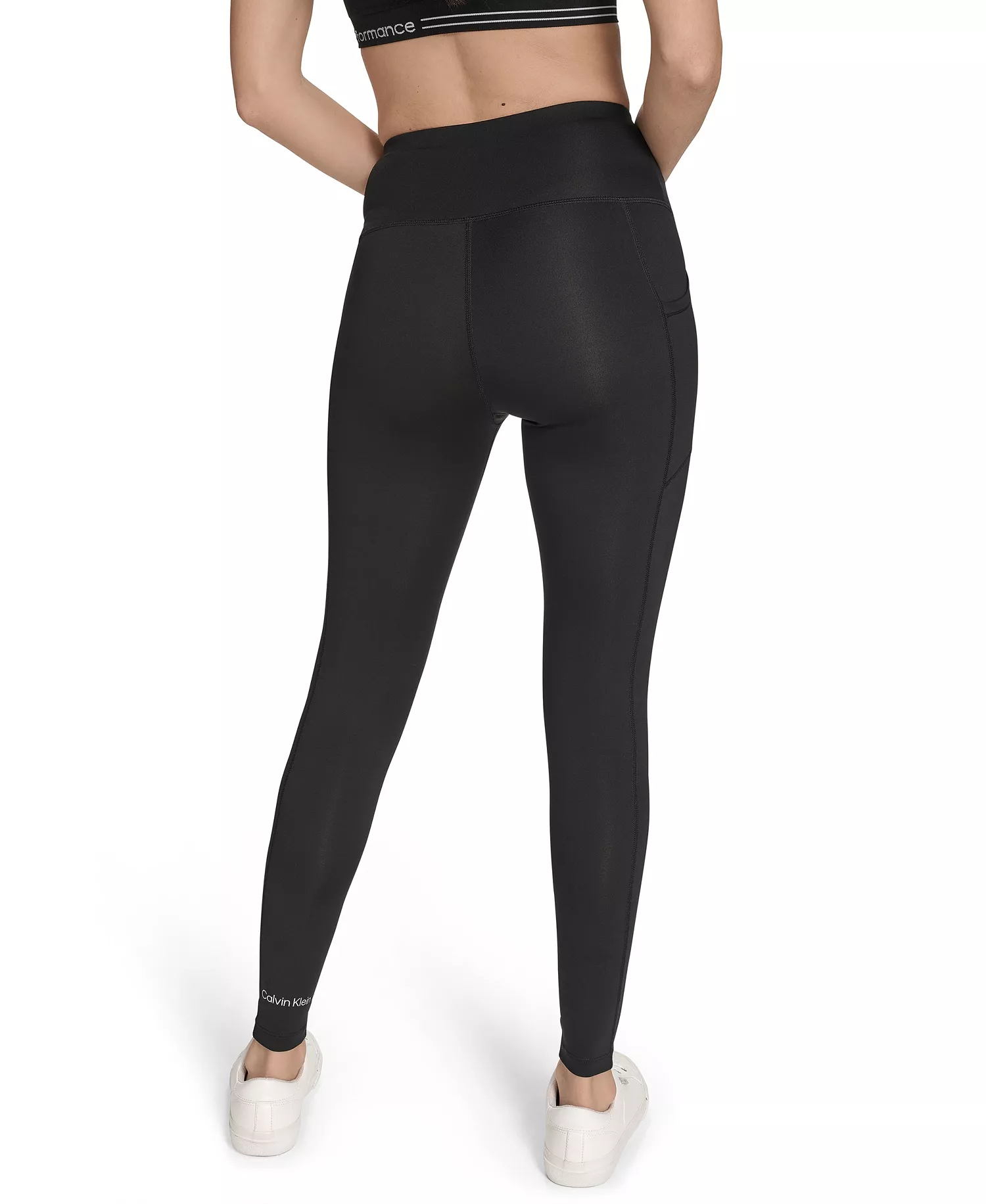 Women's Performance High Waist Side Pocket Training Leggings - Black - S