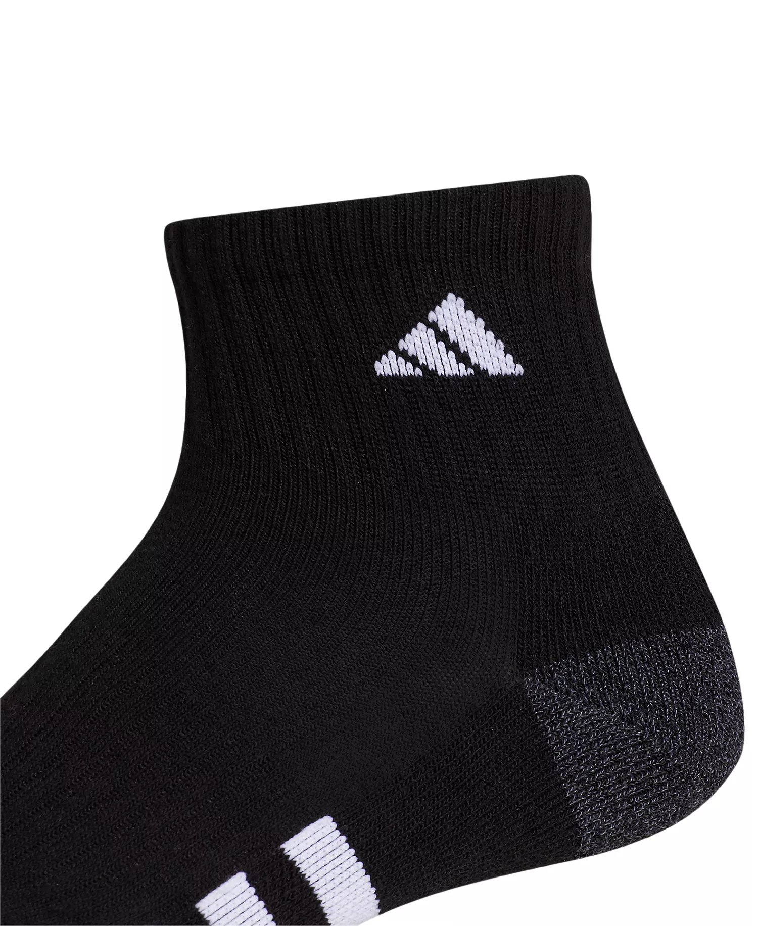 Men's 3-pk. Cushioned Quarter Logo Socks - Black - L