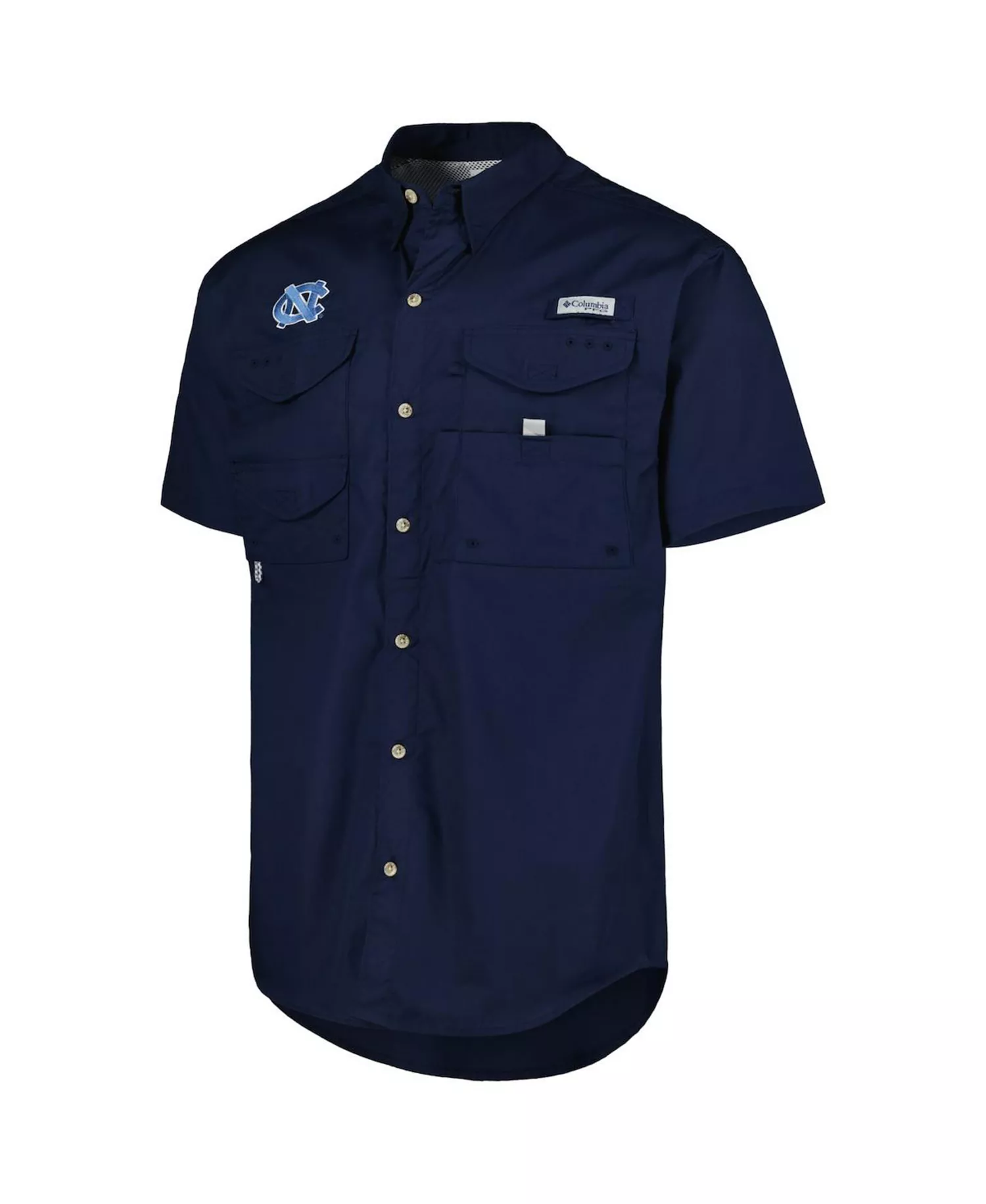 Men's Navy North Carolina Tar Heels Bonehead Button-Up Shirt - Navy - 2XL