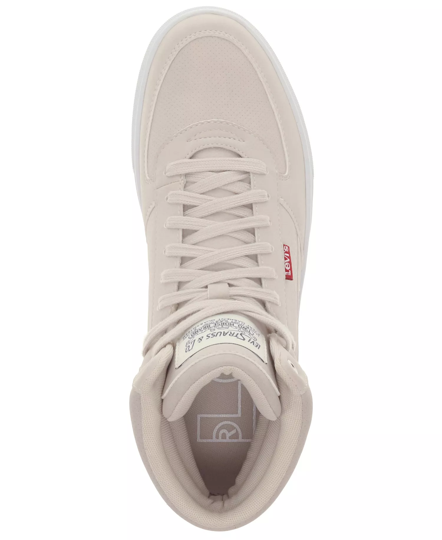 Men's Liam Hi-Top Round-Toe Sneakers - Stone - 12M