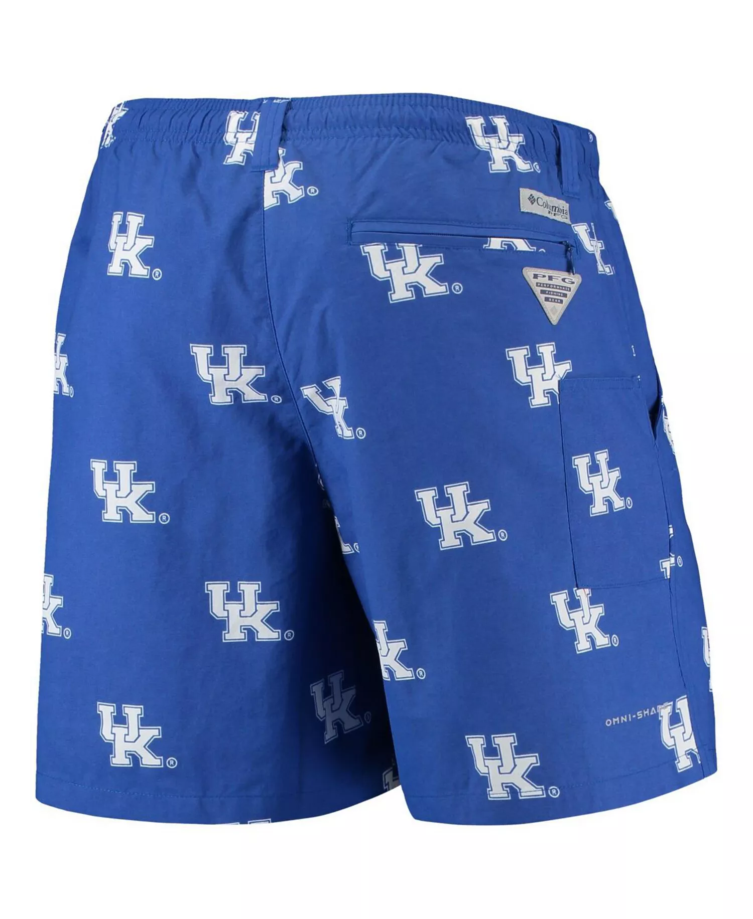 Men's PFG Royal Kentucky Wildcats Backcast LI 6" Omni-Shade Hybrid Shorts - Royal - M
