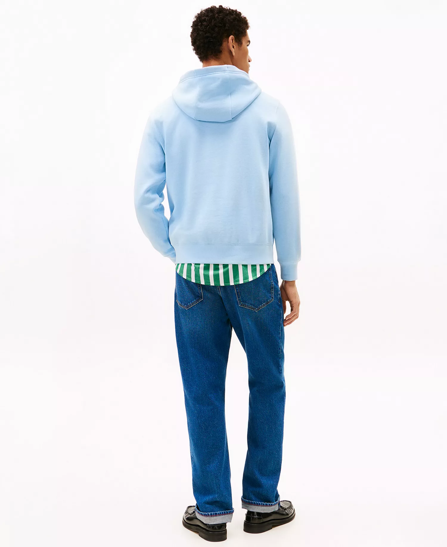 Men's Regular-Fit Brand Love Small Hilfiger Hoodie - Well Water - L