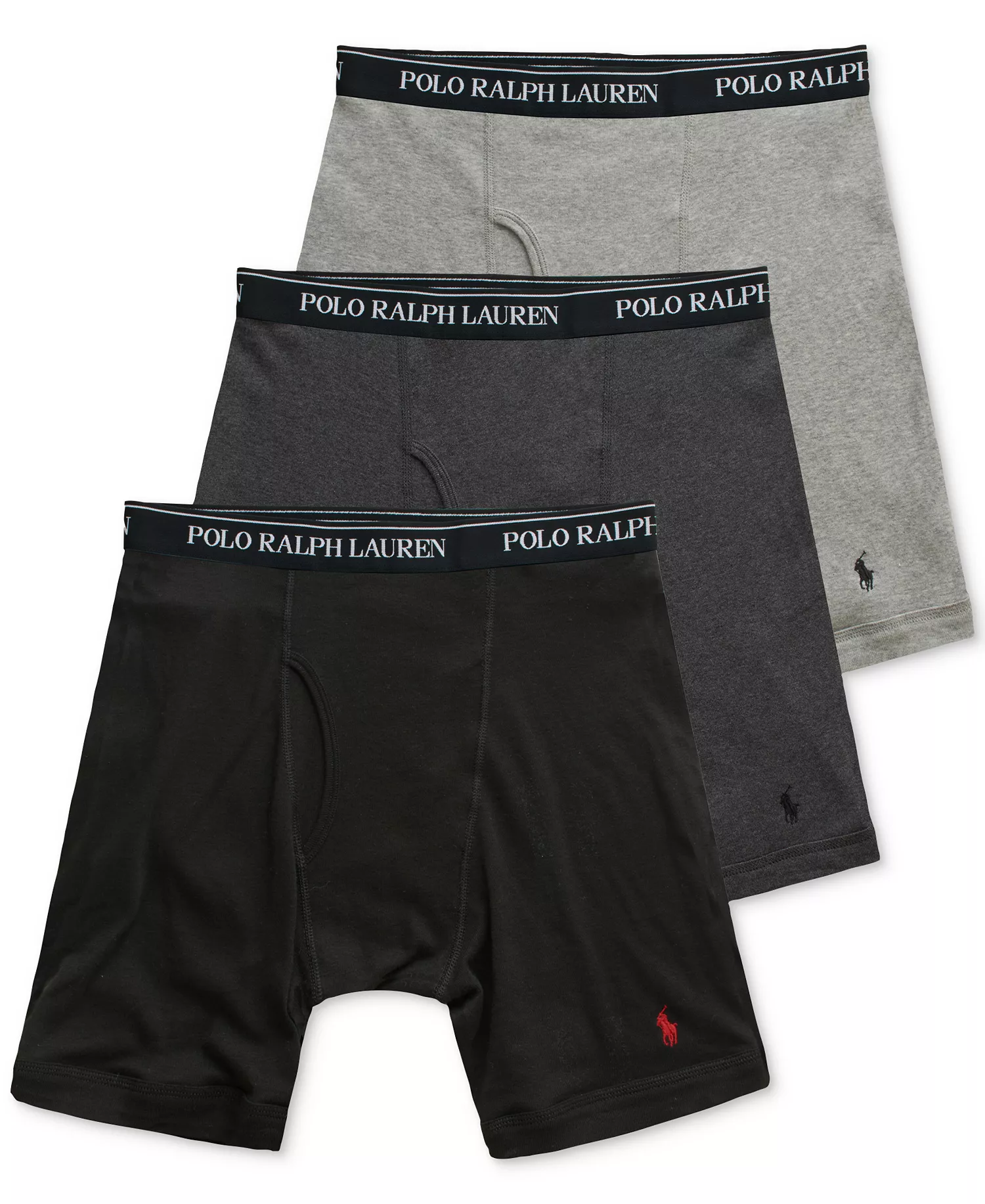Men's 3-Pack Classic-Fit Boxer Briefs - Assorted - L