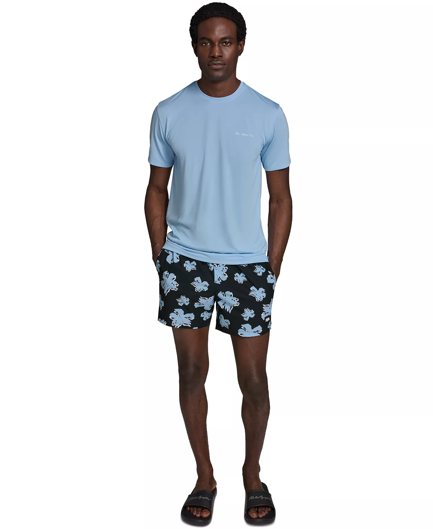 Men's Short-Sleeve Rashguard - Placid Blue - 2XL