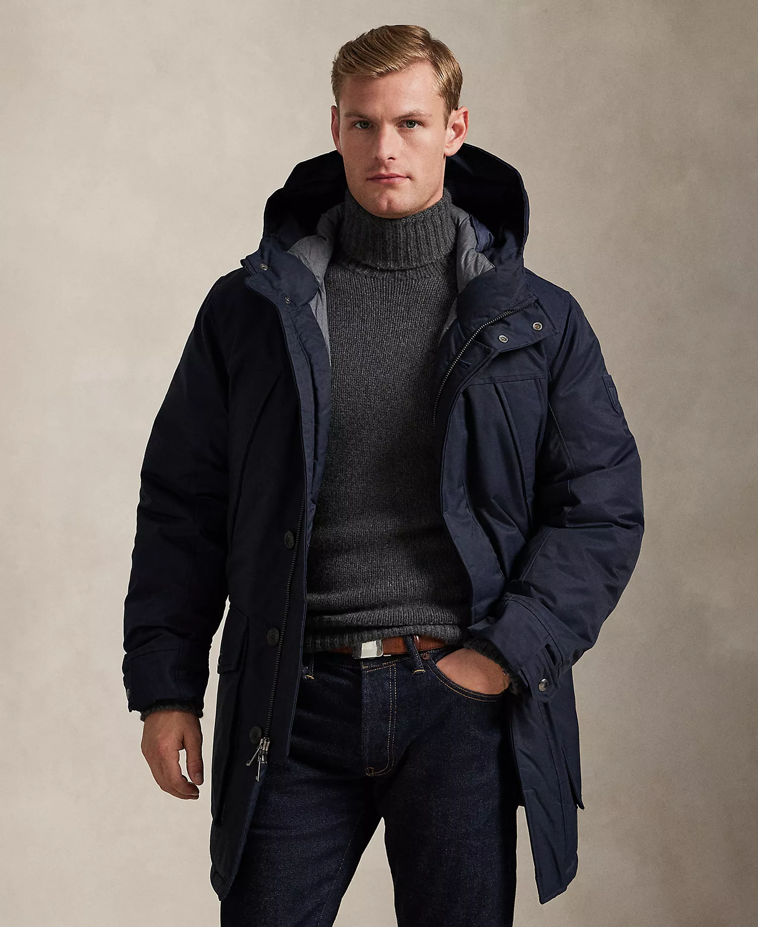 Men's Lennox Parka Jacket - Collection Navy - L