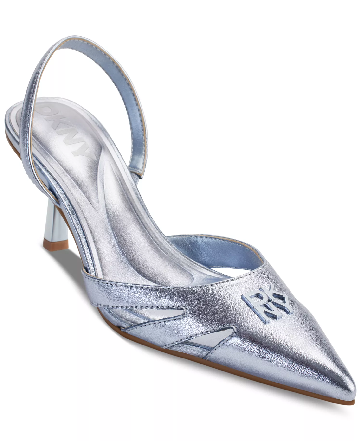 Women's Gloriana Pointed-Toe Cutout Slingback Pumps - Celeste - 6M
