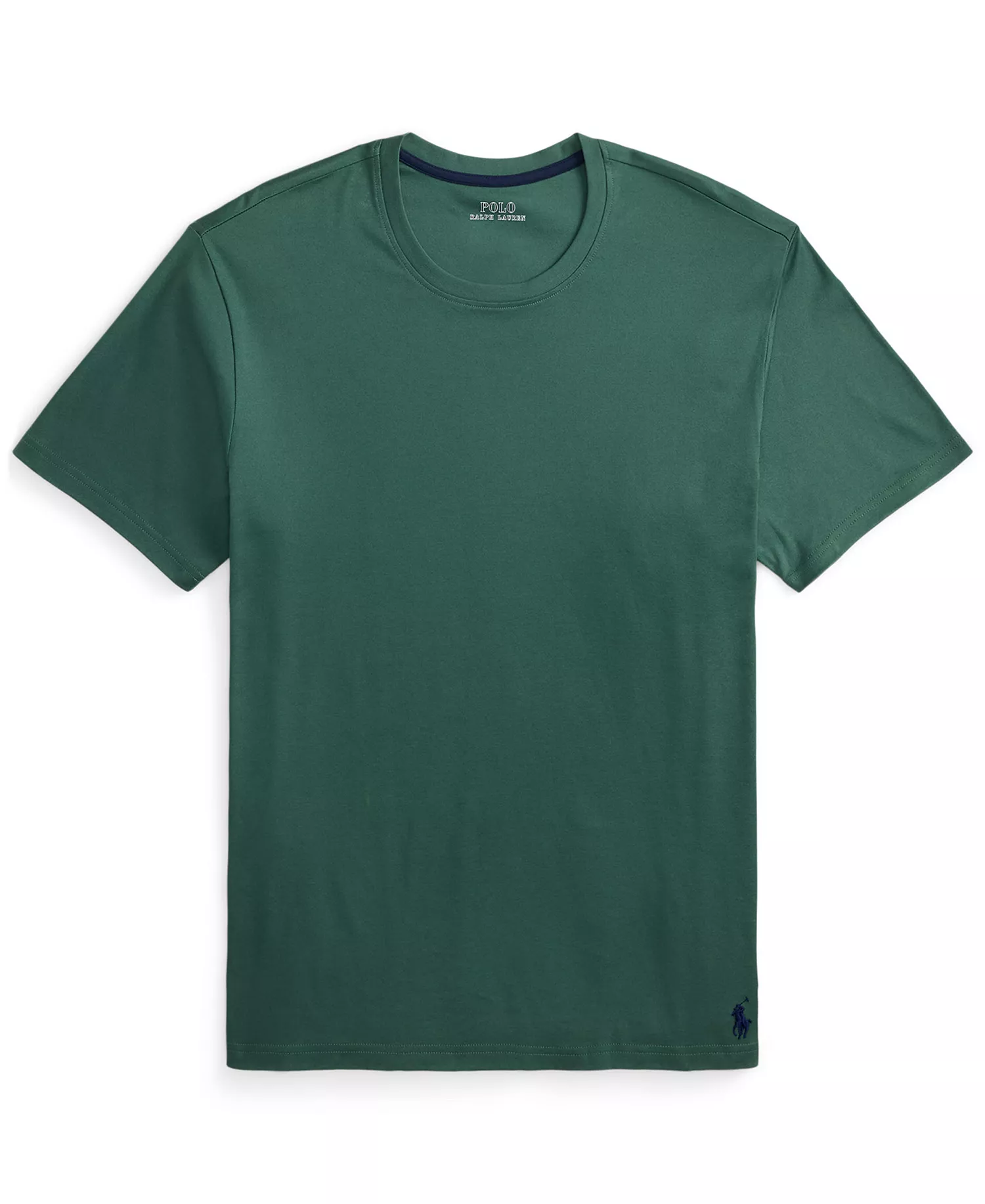 Men's Regular-Fit Pajama T-Shirt - Washed Forest/Cruise Navy Polo Player - L