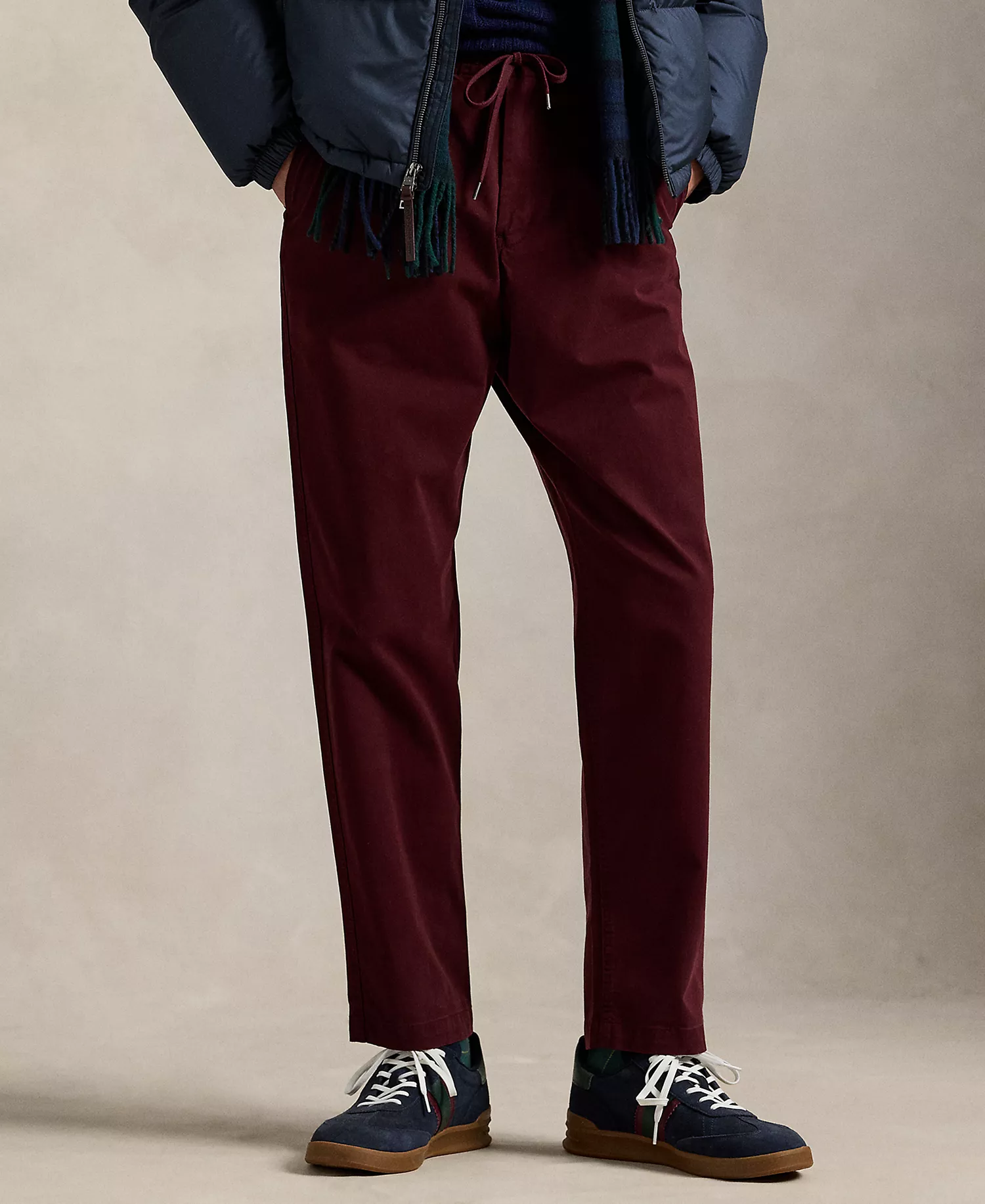 Men's Polo Prepster Stretch Classic Fit Pant - Rich Ruby - XS