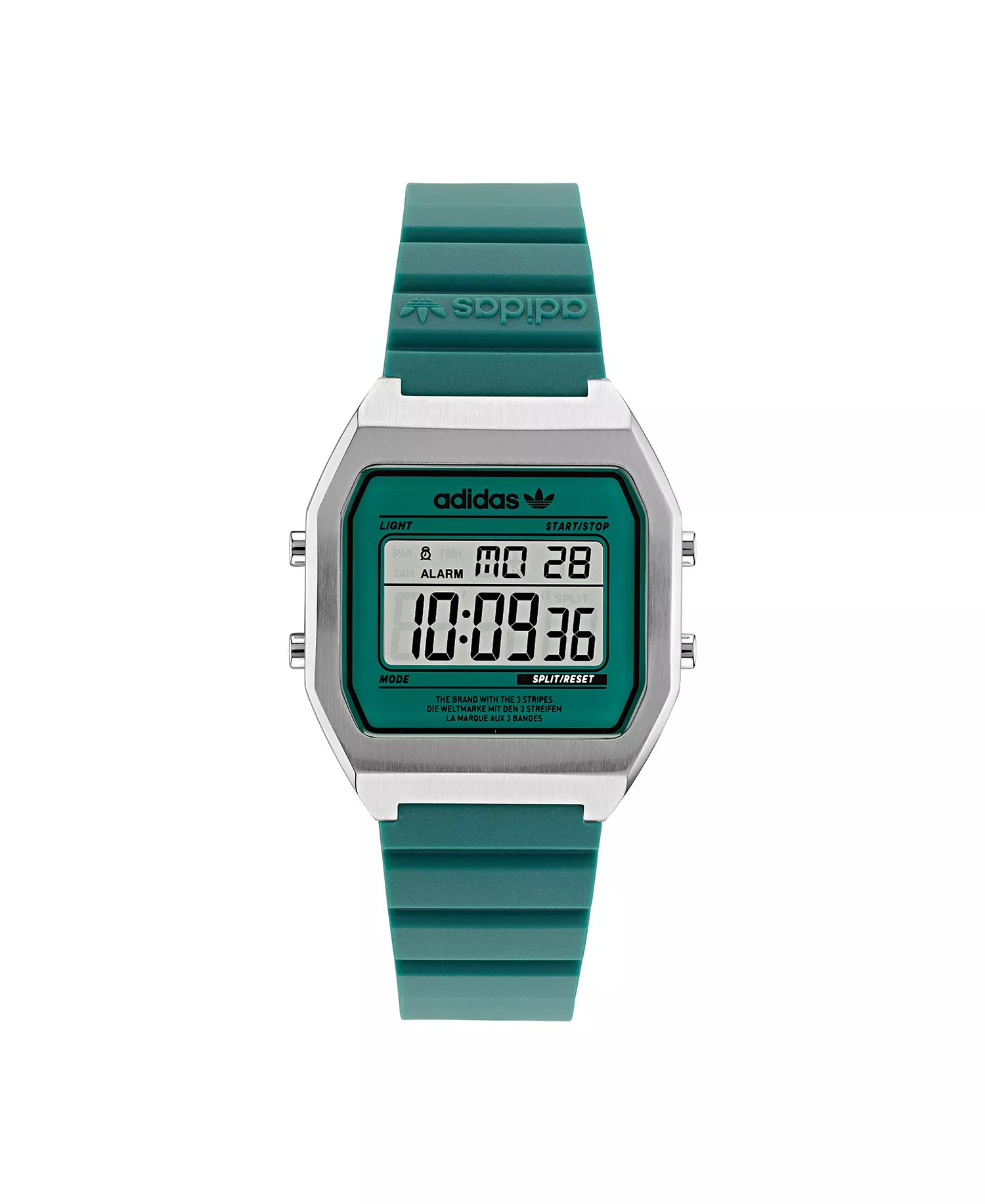 Unisex Digital Two Green Resin Strap Watch 36mm