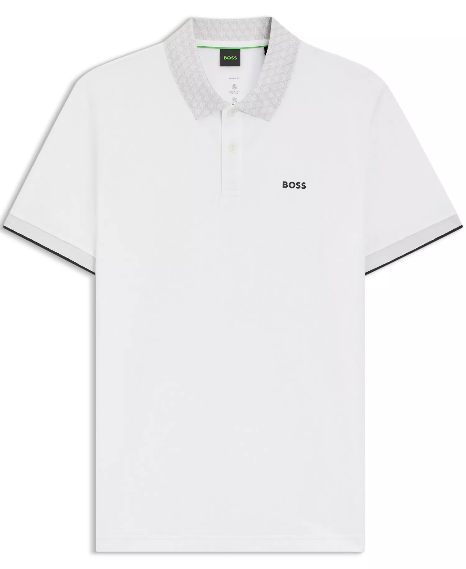 Men's Paddy Stretch Cotton Polo Shirt - White - 2XL