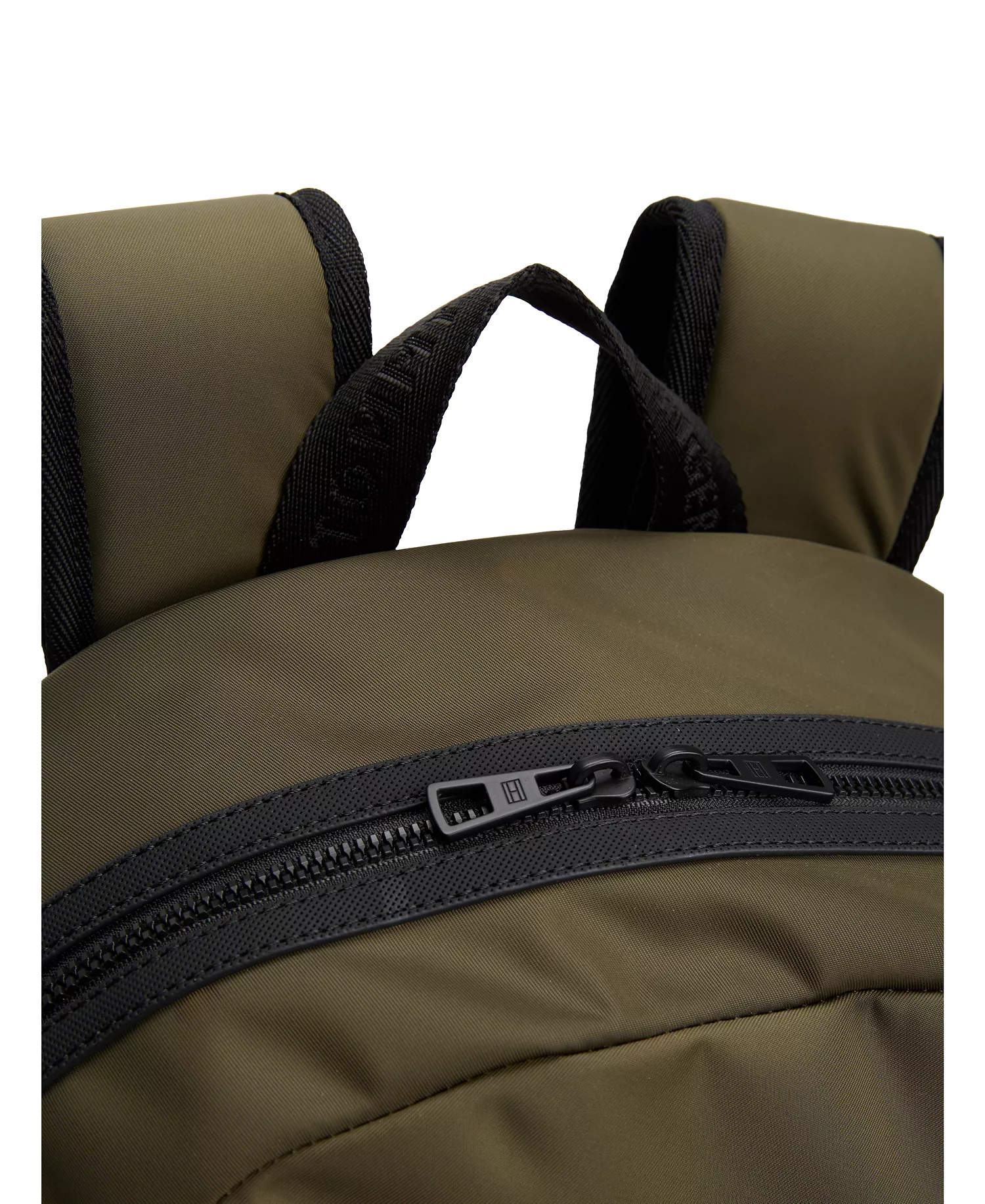 Men's Zip Closure Backpack - Army Green - No Size